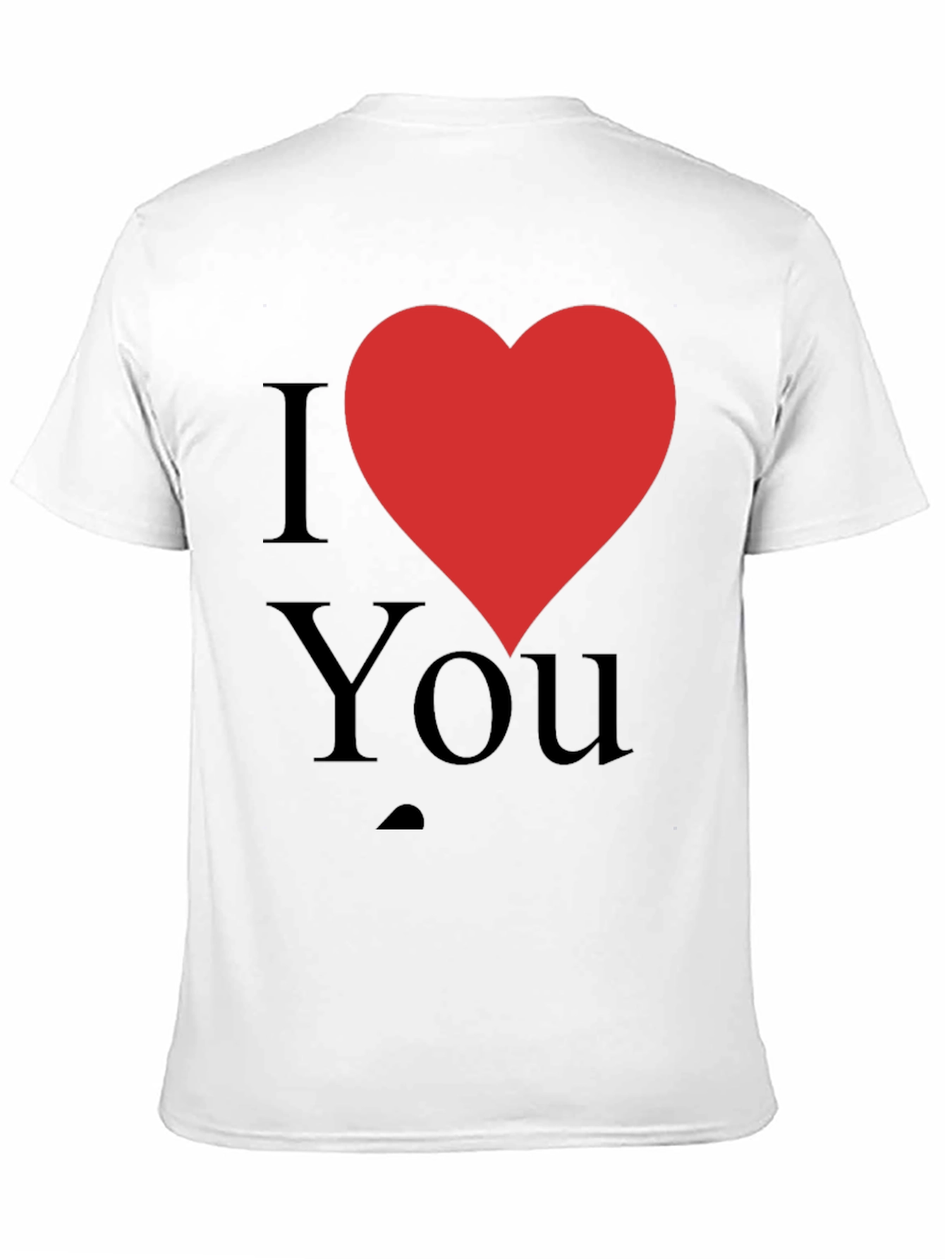 I Heart You T-Shirt - Black Crew Neck Tee