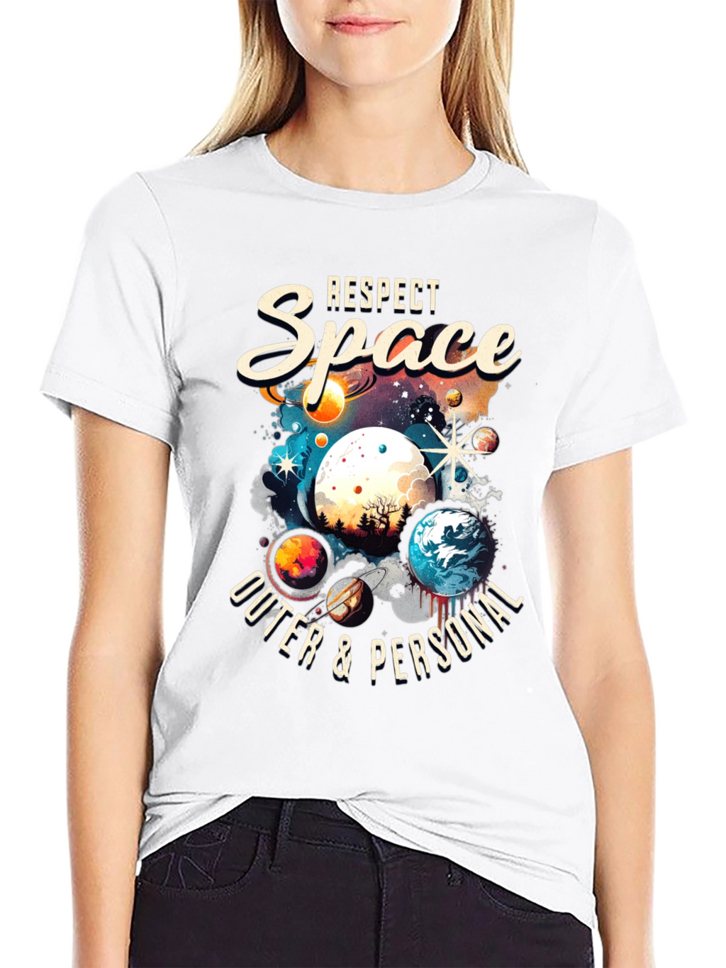 Respect Space T-Shirt - Outer & Personal Galaxy Design
