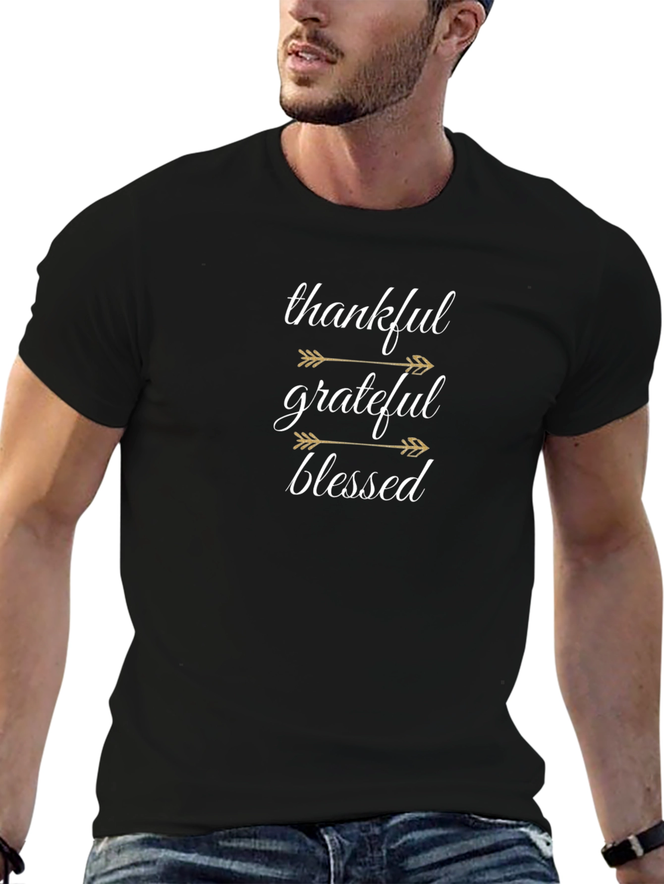 Thankful Grateful Blessed Graphic Tee