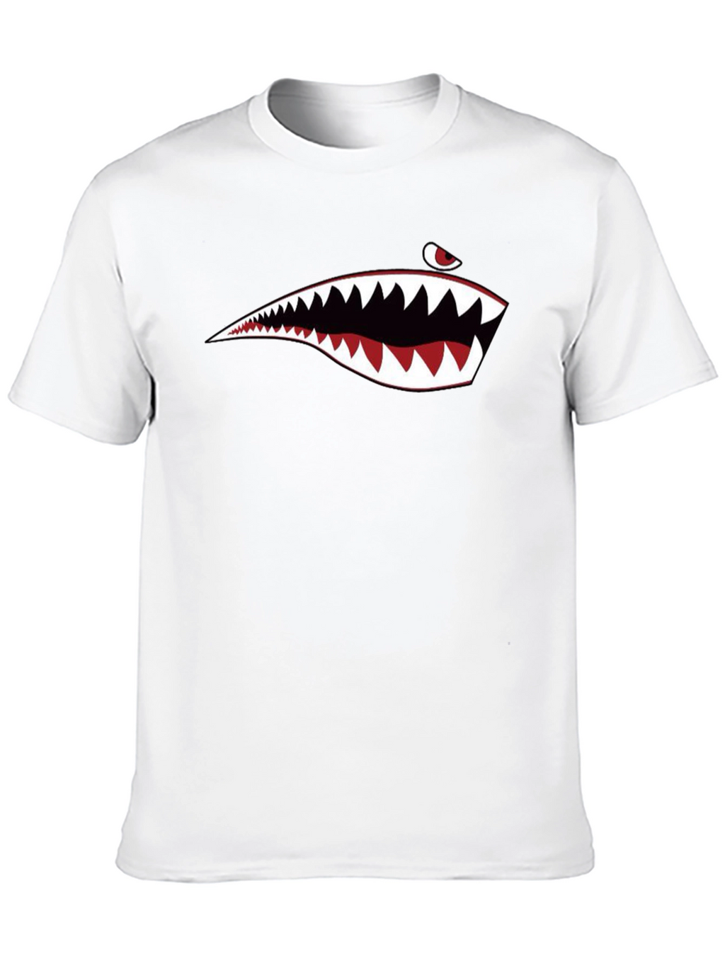 Shark Teeth Graphic Black T-Shirt