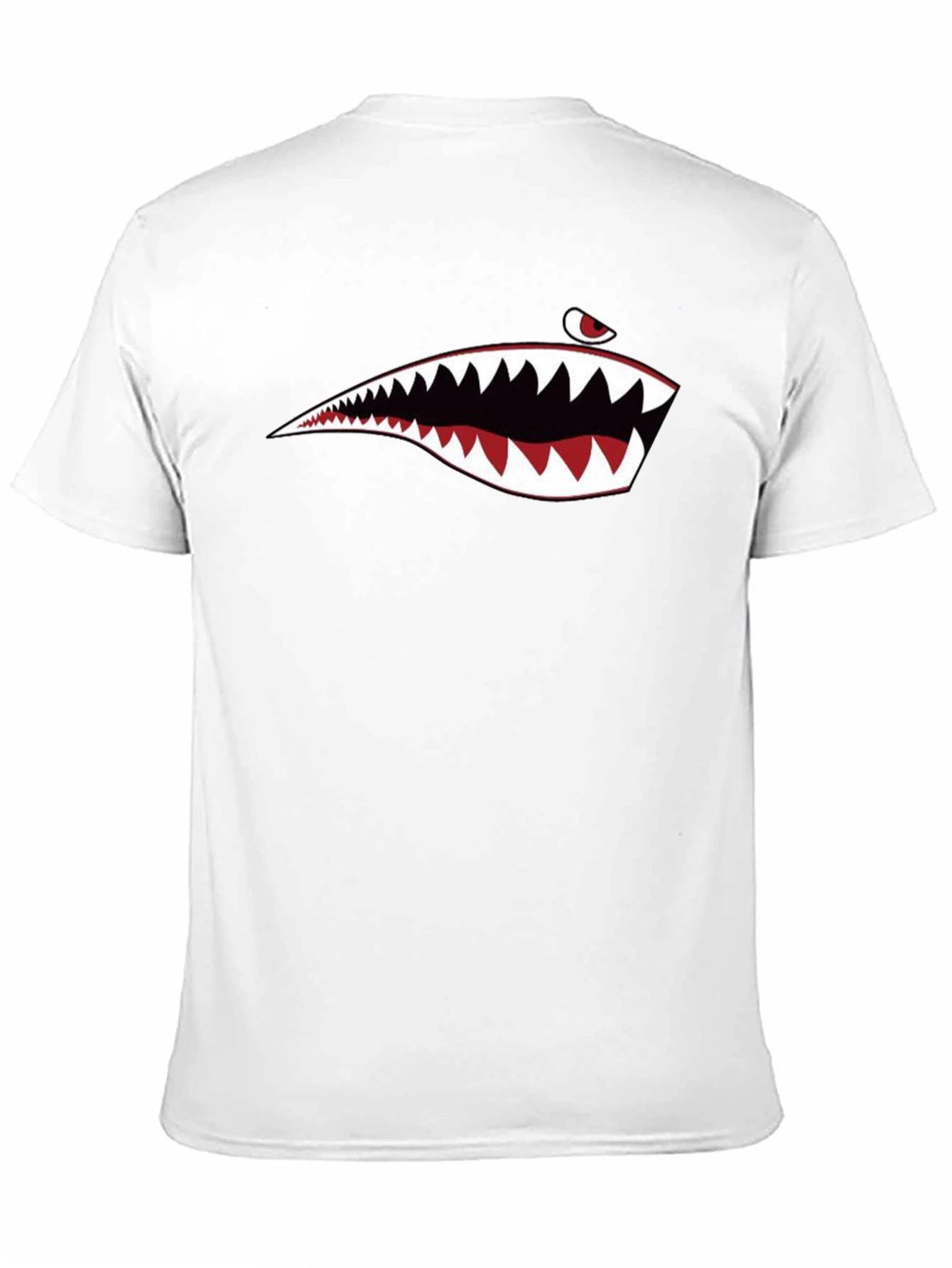 Shark Teeth Graphic Black T-Shirt