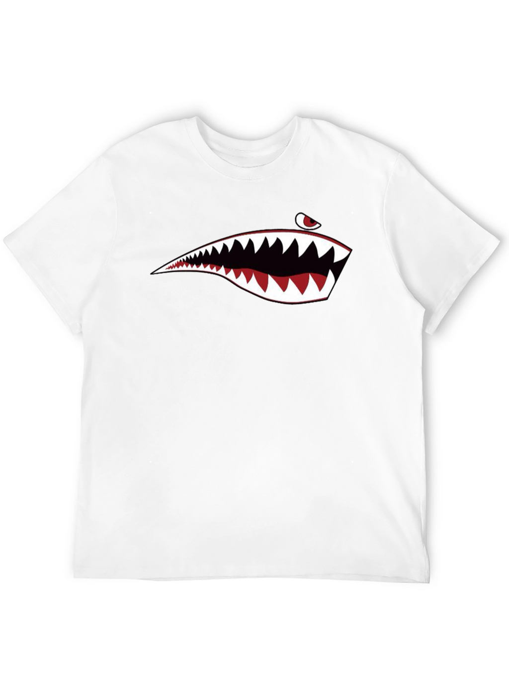Shark Teeth Graphic Black T-Shirt