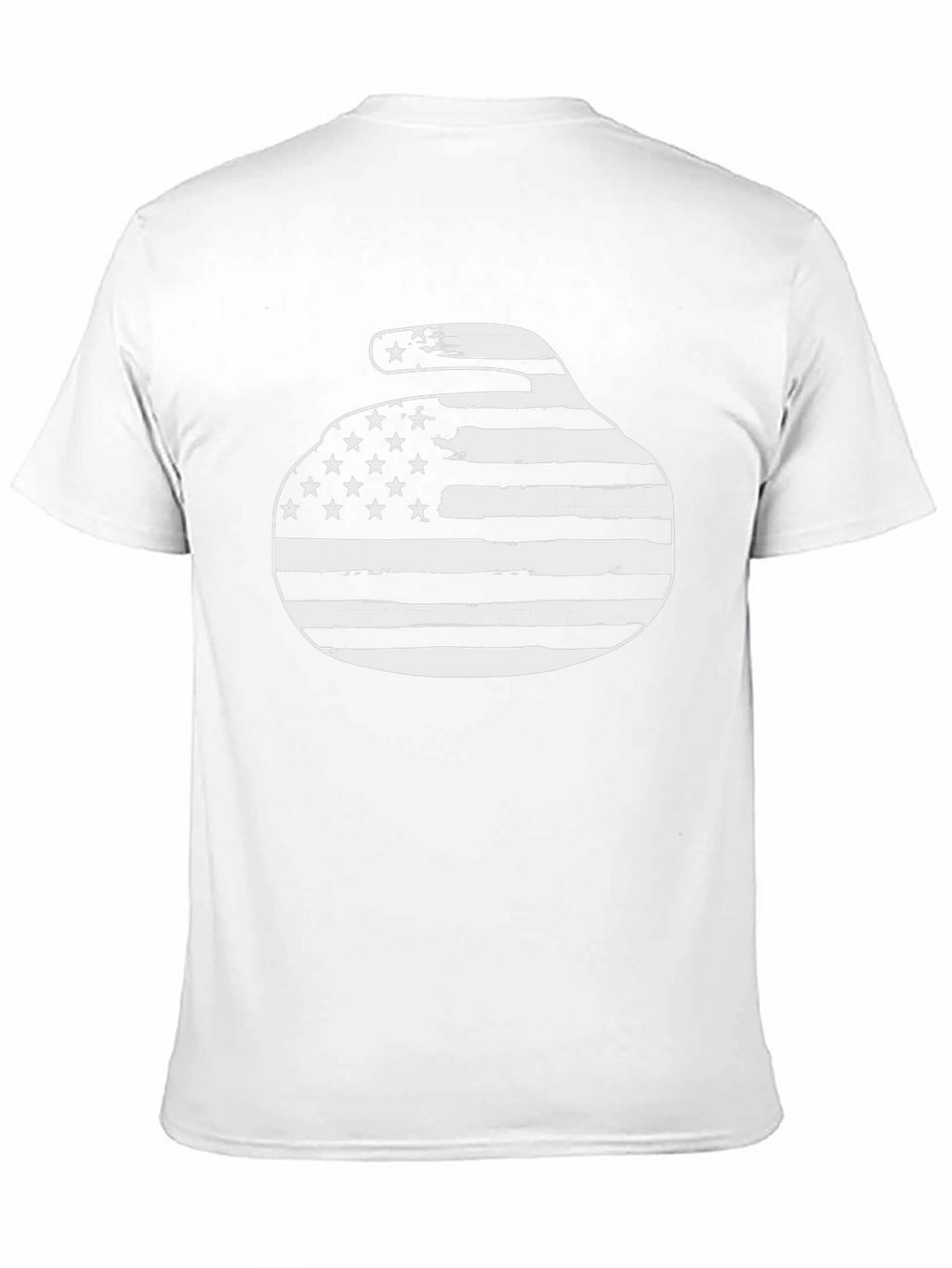 American Flag Curling Stone Graphic Tee