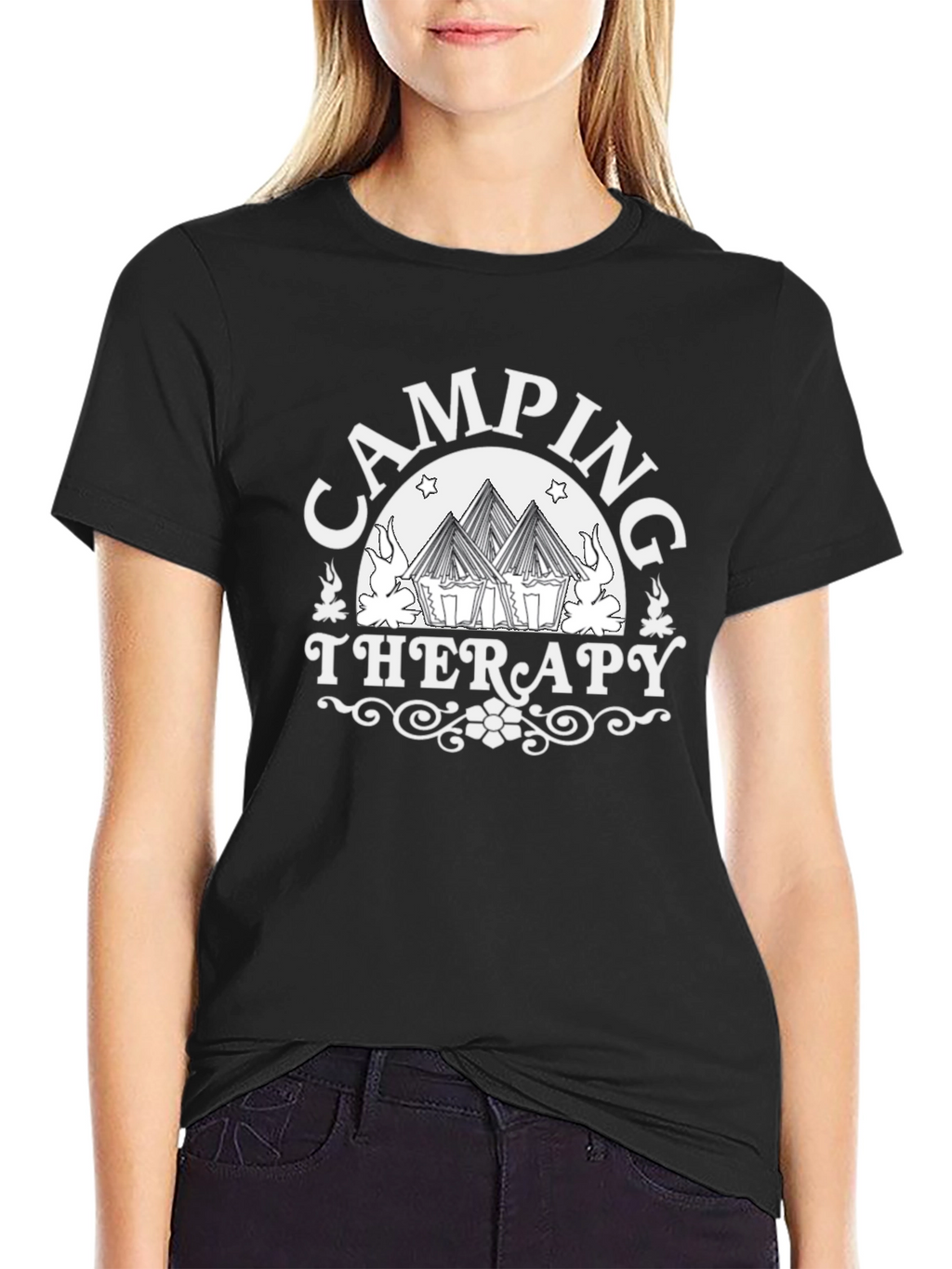 Camping Therapy Graphic Tee