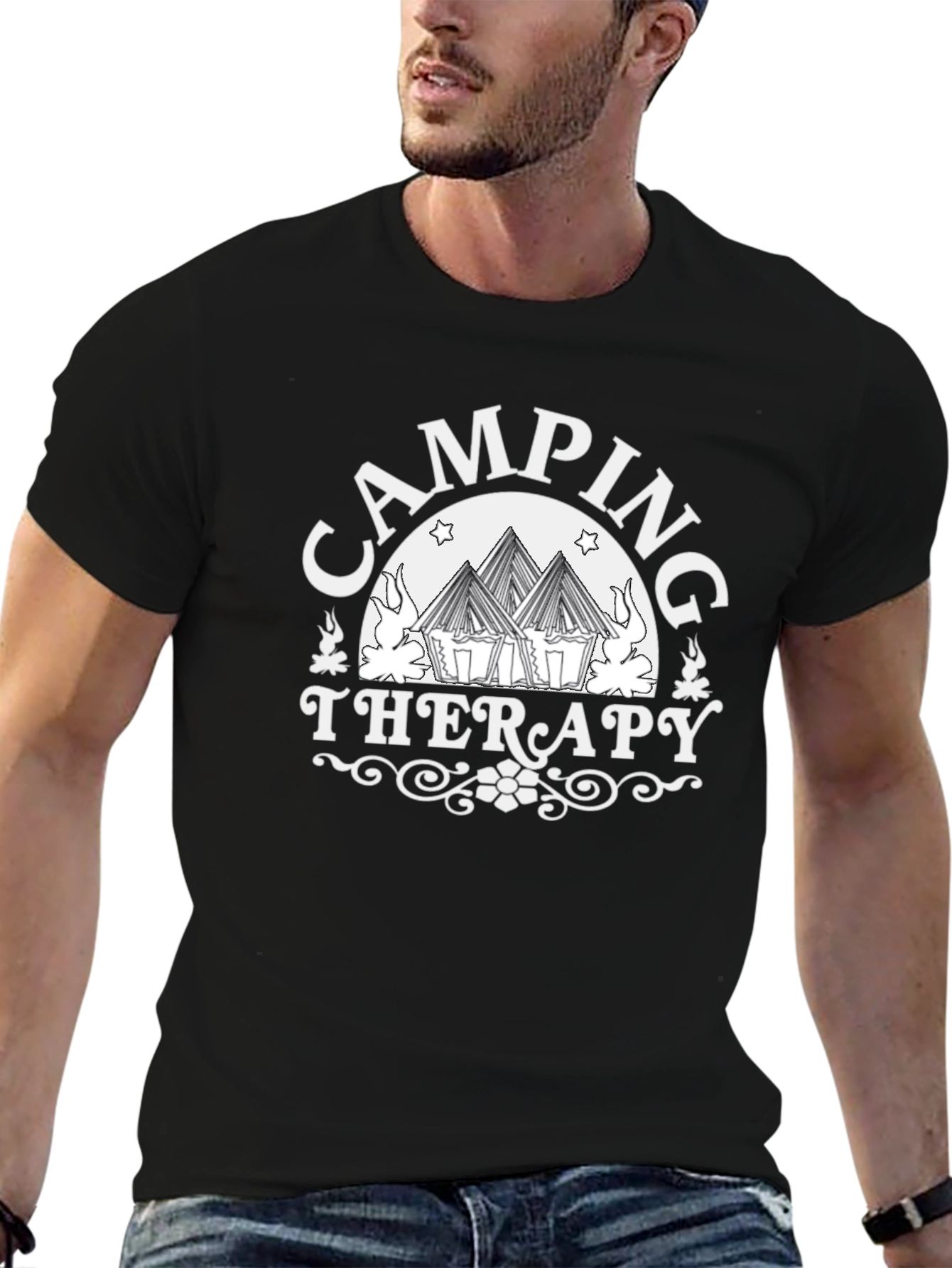 Camping Therapy Graphic Tee