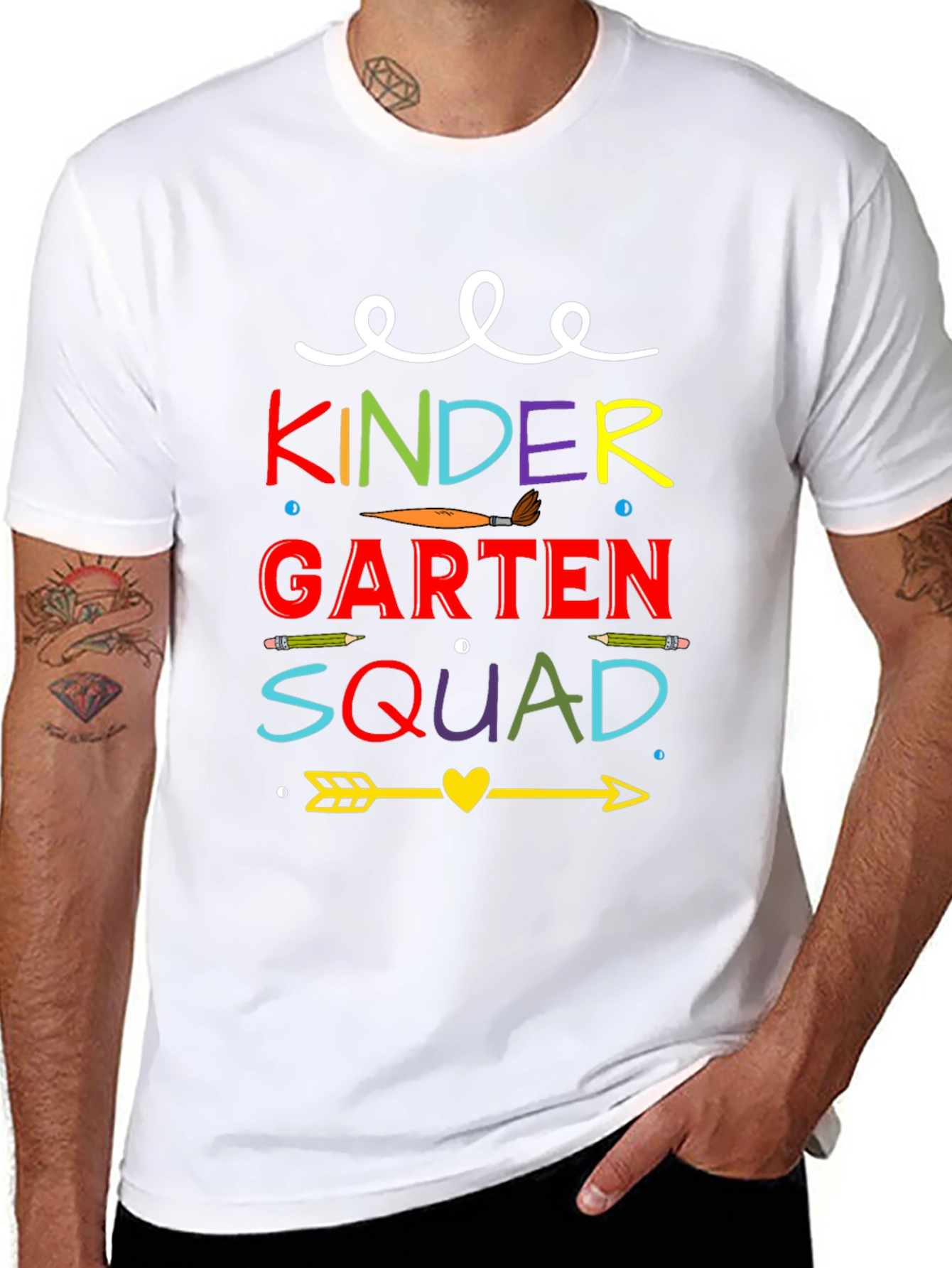 Kindergarten Squad Tee - Teacher Back to School Shirt