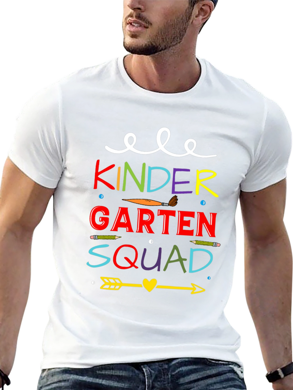 Kindergarten Squad Tee - Teacher Back to School Shirt