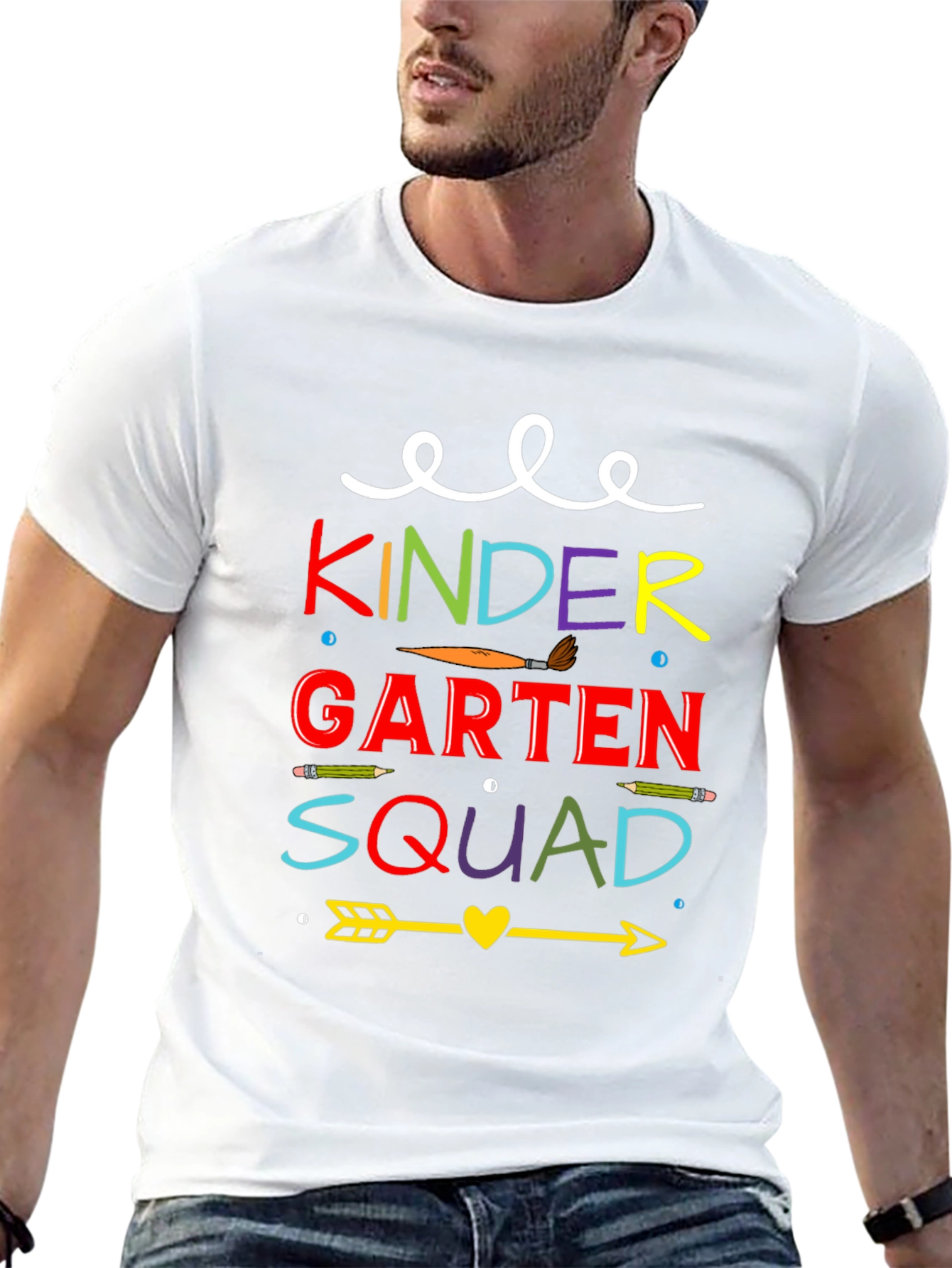 Kindergarten Squad Tee - Teacher Back to School Shirt