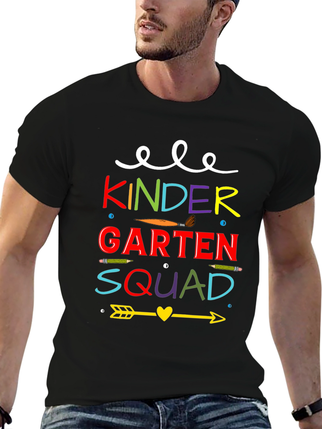 Kindergarten Squad Tee - Teacher Back to School Shirt