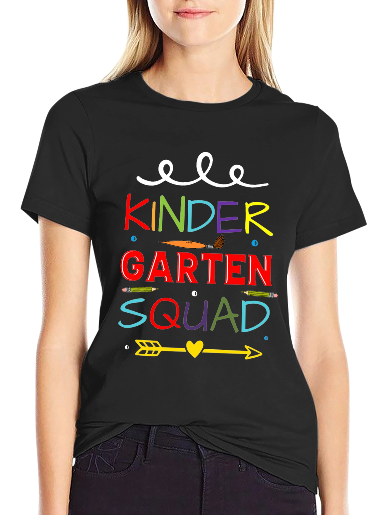 Kindergarten Squad Tee - Teacher Back to School Shirt