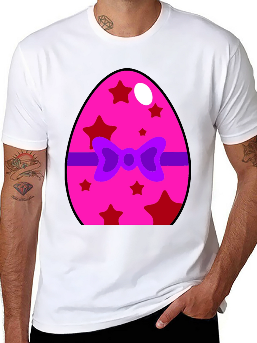 Festive Easter Egg Bow T-Shirt