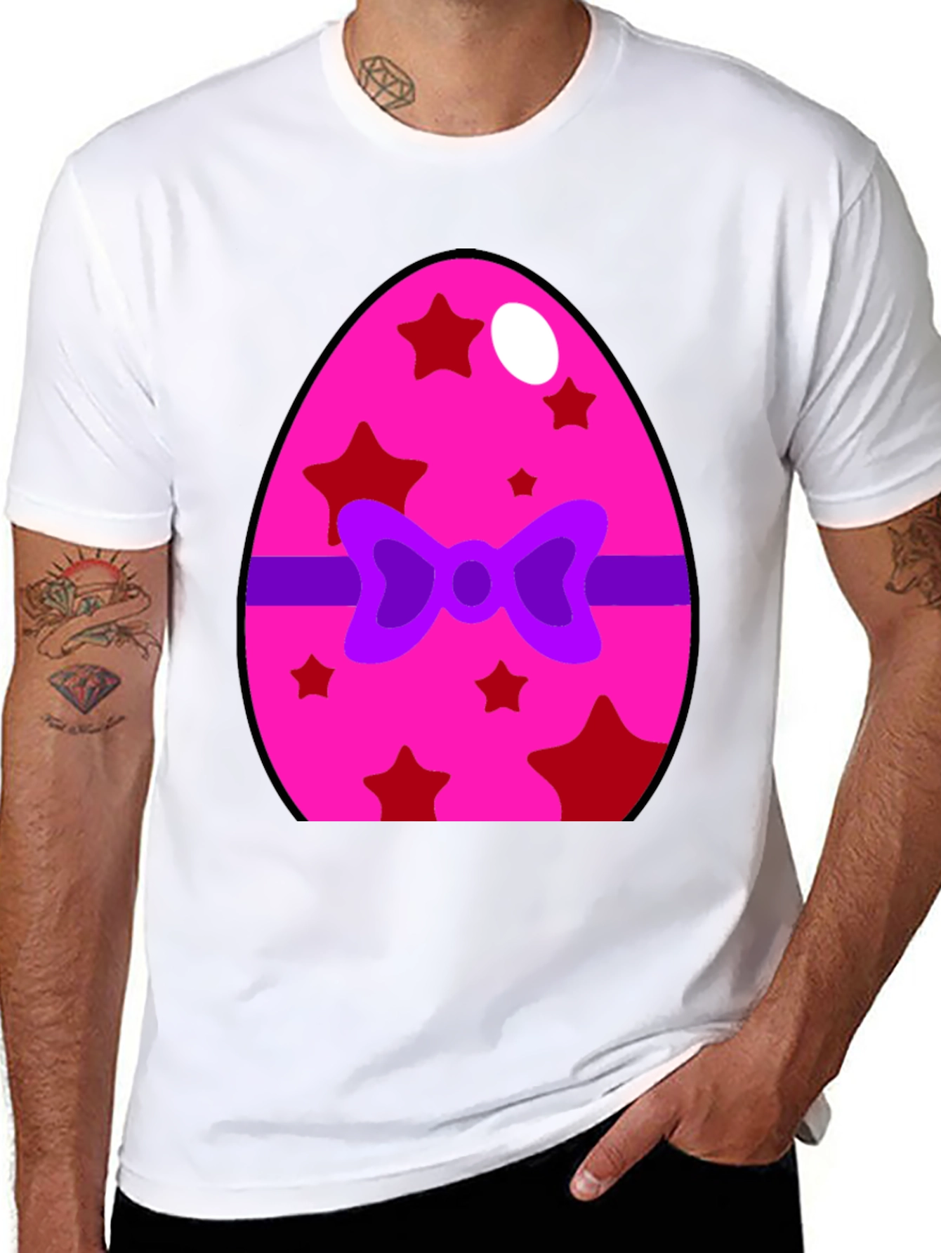 Festive Easter Egg Bow T-Shirt