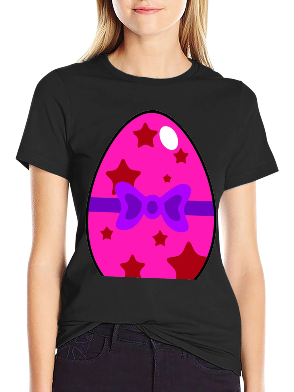Festive Easter Egg Bow T-Shirt