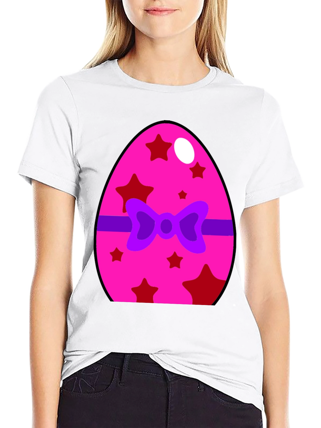 Festive Easter Egg Bow T-Shirt