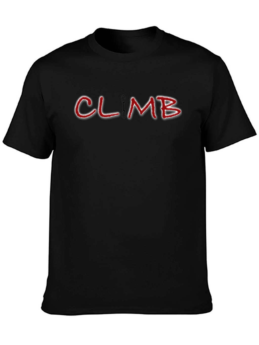 Climb Graphic Tee - Black Cotton Blend