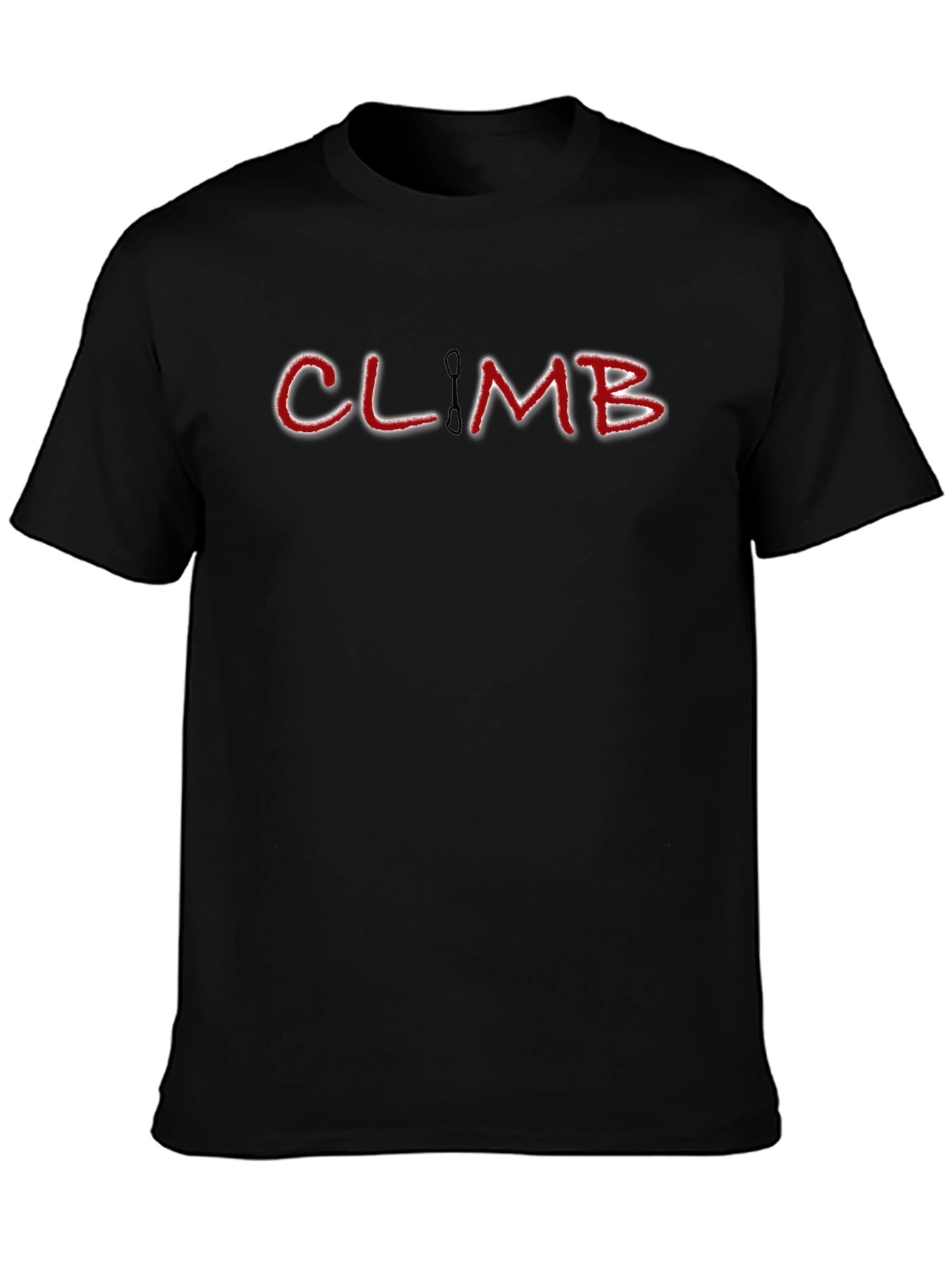 Climb Graphic Tee - Black Cotton Blend