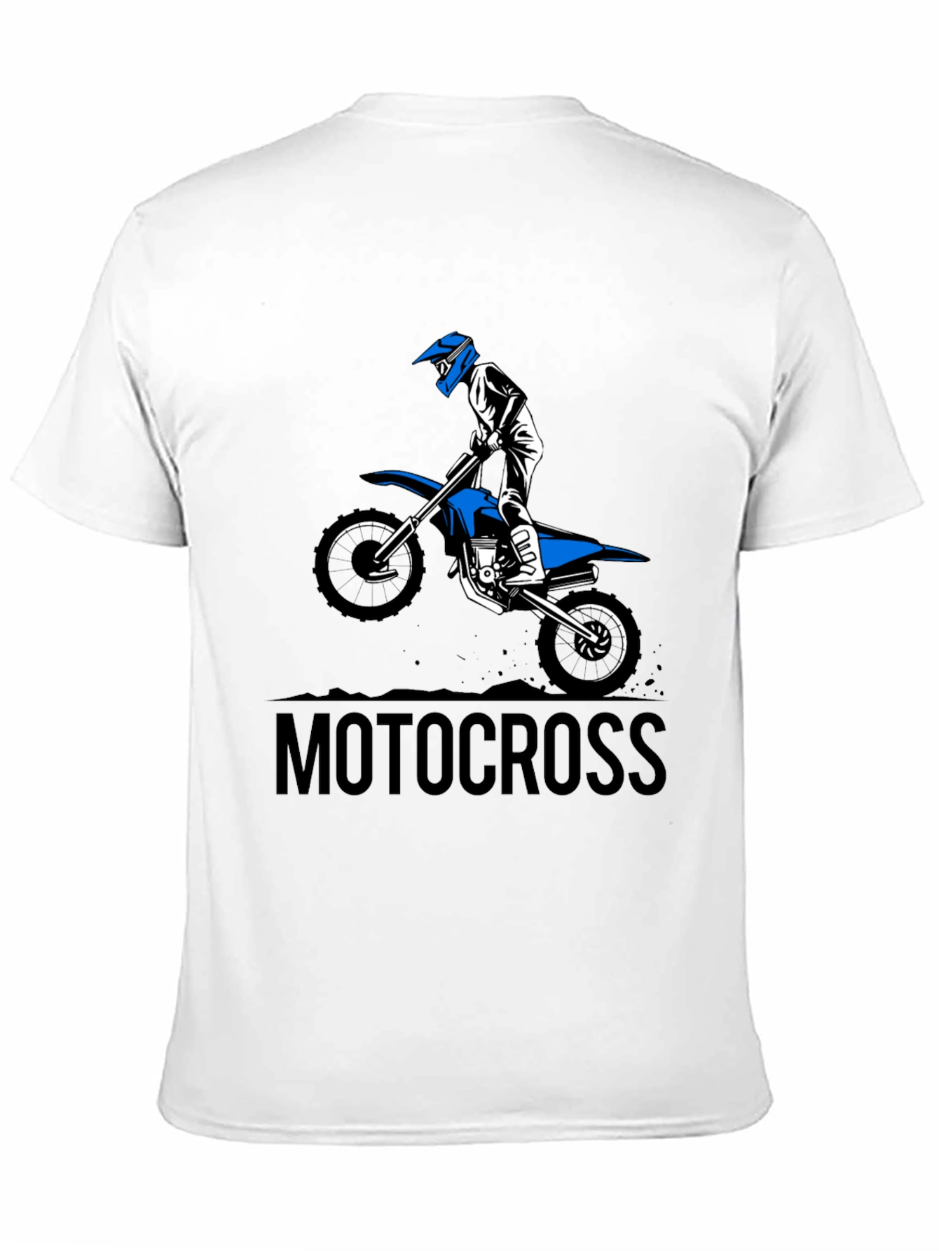 Mens Black Motocross Graphic Tee
