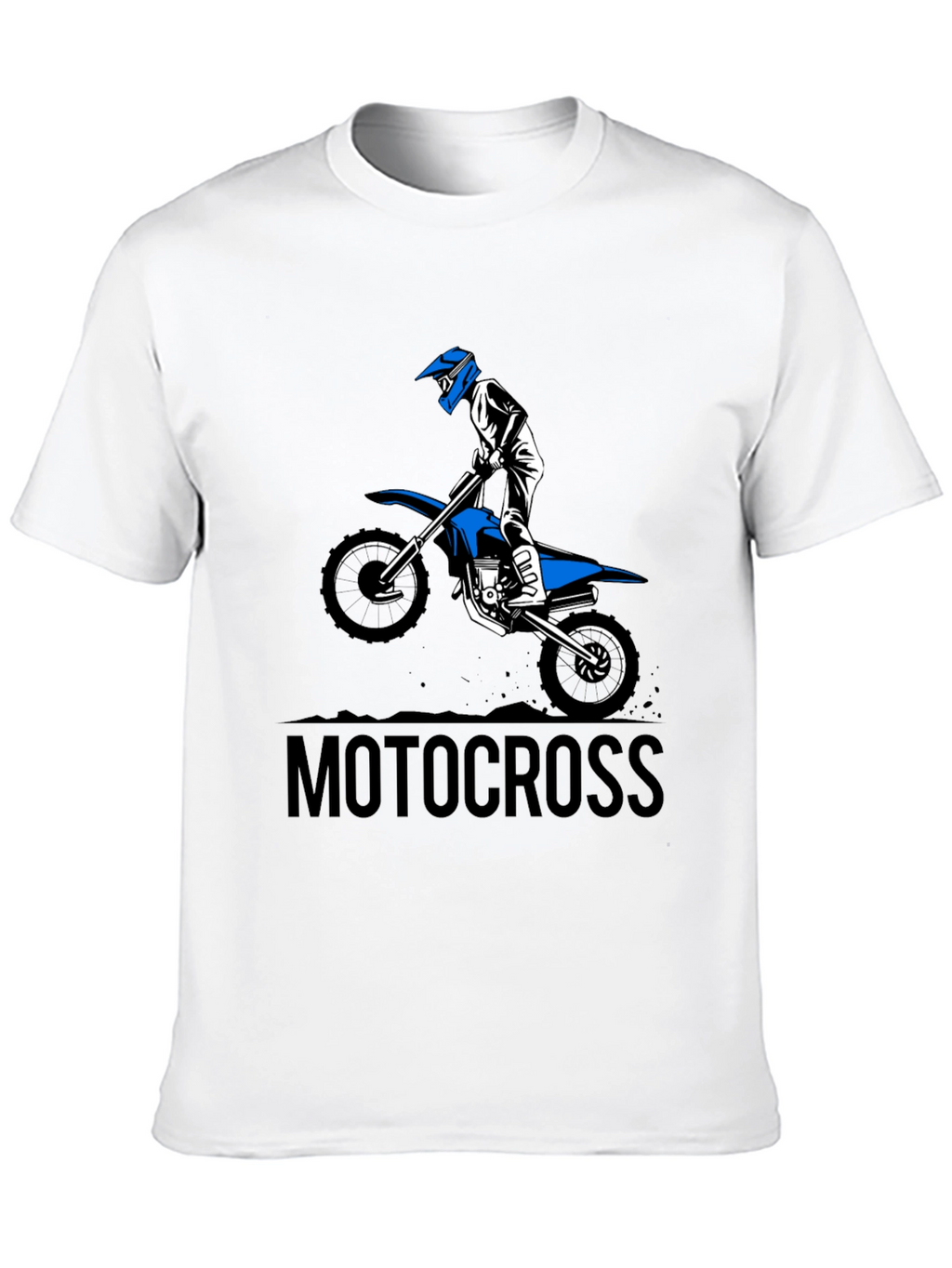 Mens Black Motocross Graphic Tee