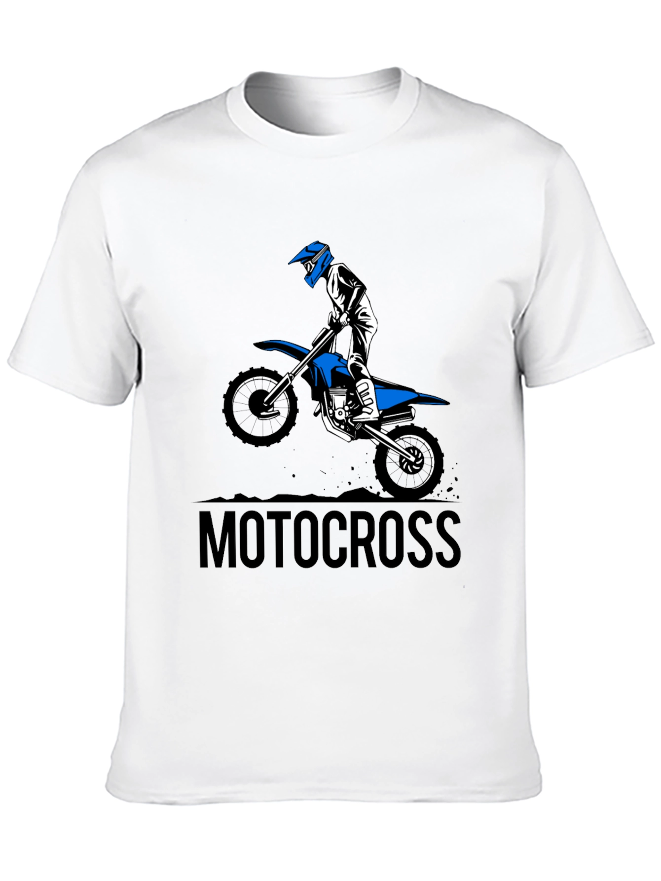 Mens Black Motocross Graphic Tee