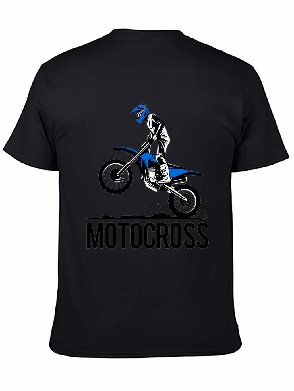 Mens Black Motocross Graphic Tee