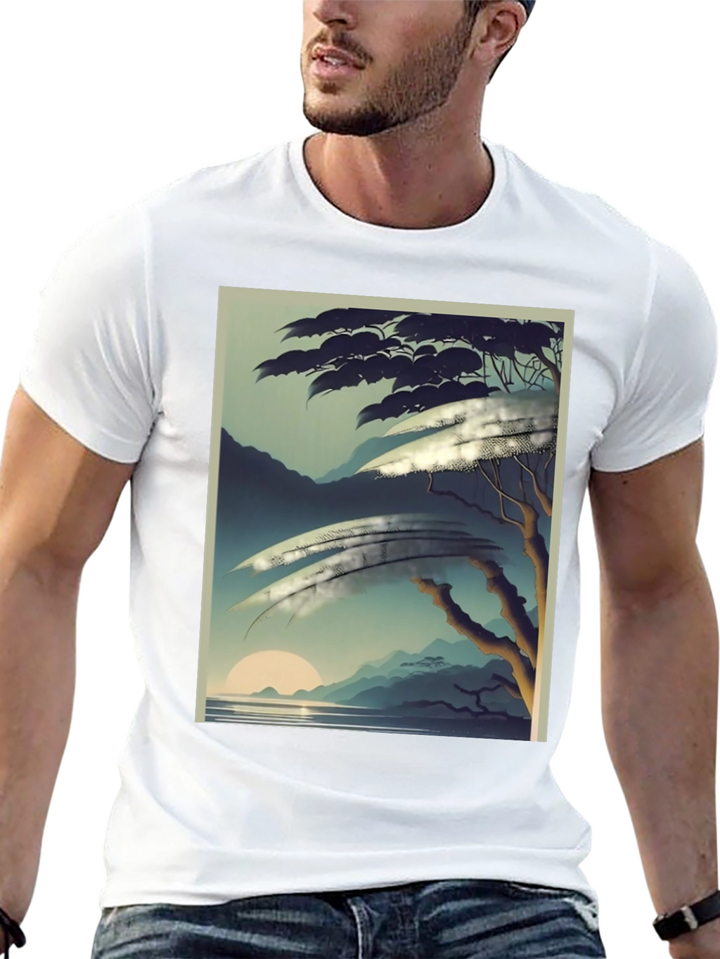 Natures Canvas T-Shirt - Scenic Horizon Tee