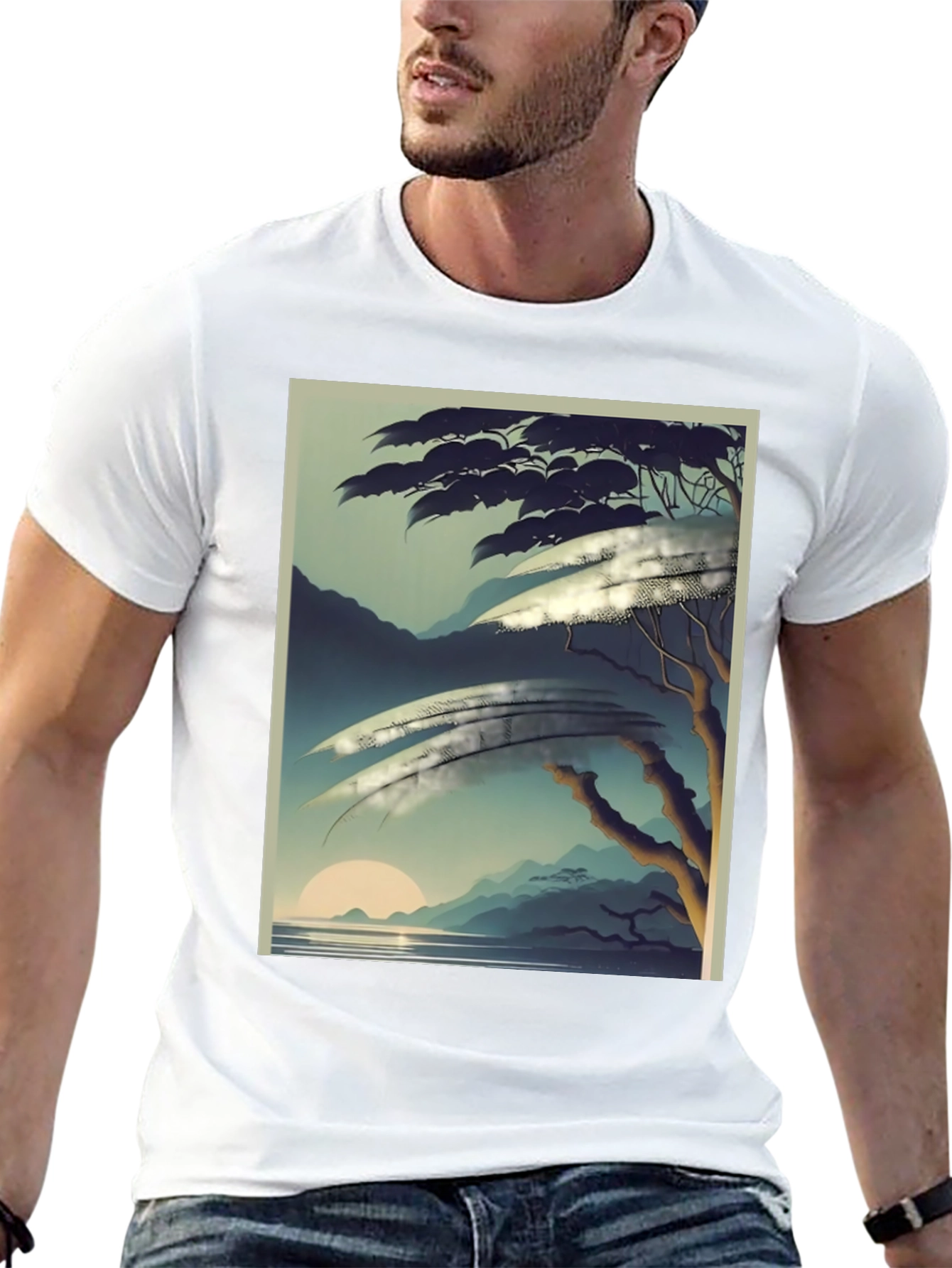 Natures Canvas T-Shirt - Scenic Horizon Tee
