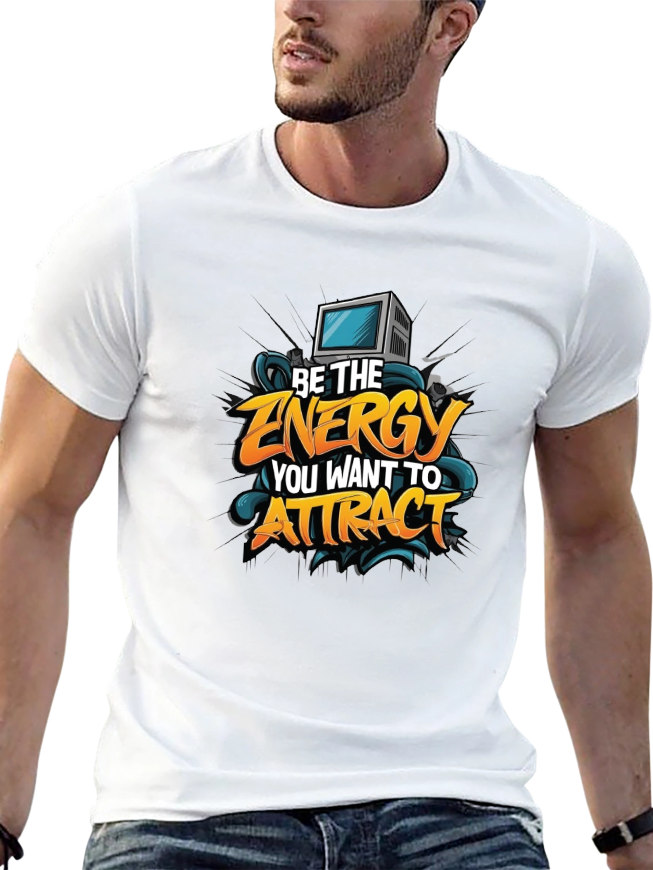 Motivational Graphic Tee - Be The Energy