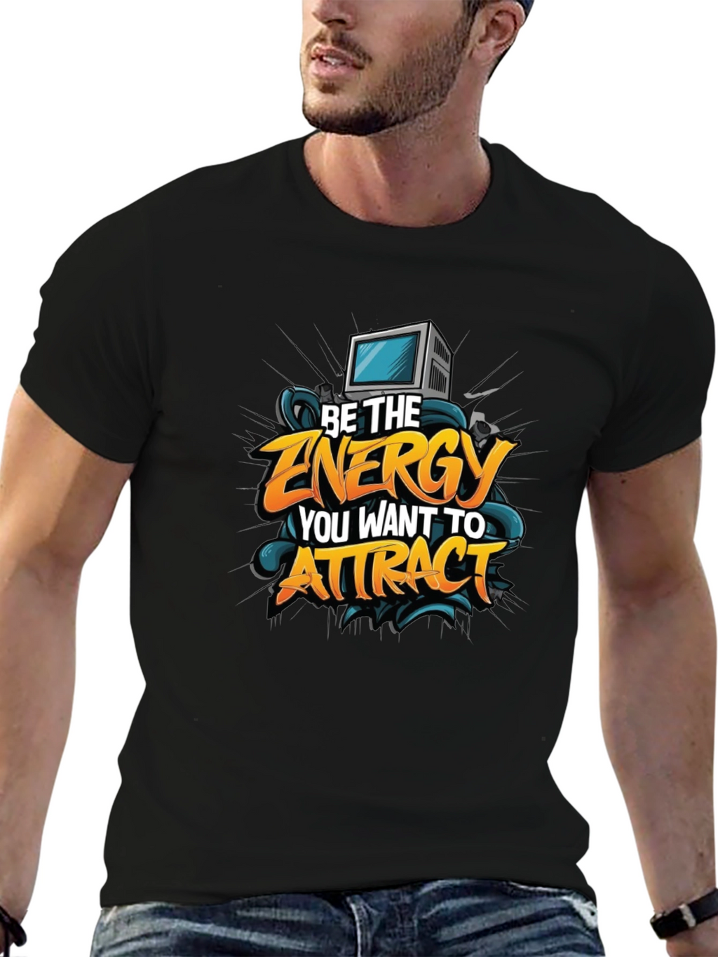 Motivational Graphic Tee - Be The Energy