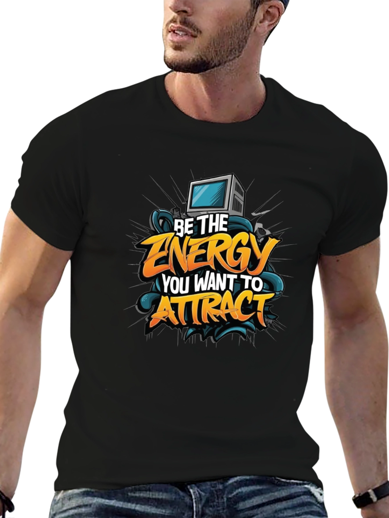 Motivational Graphic Tee - Be The Energy