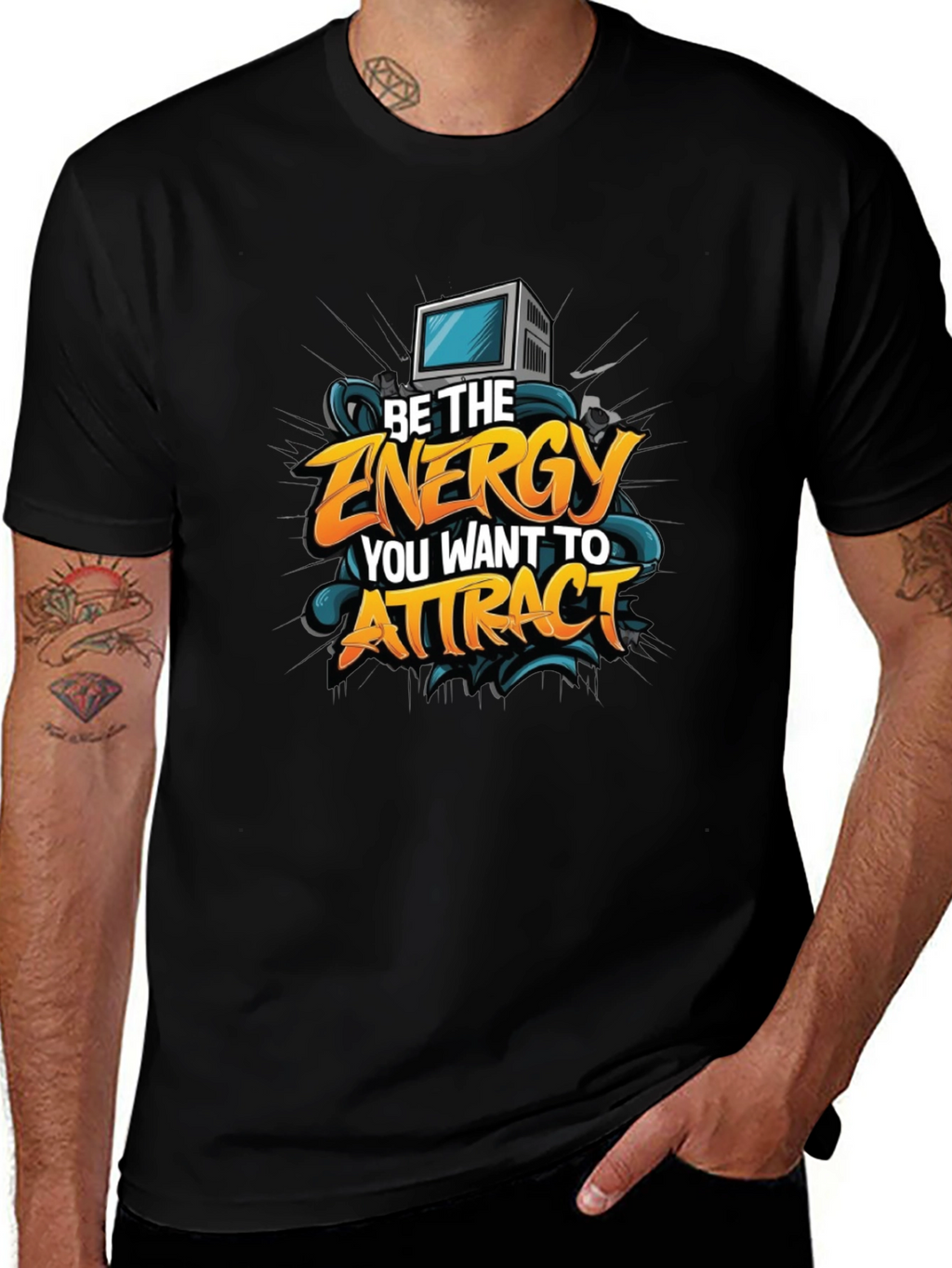 Motivational Graphic Tee - Be The Energy