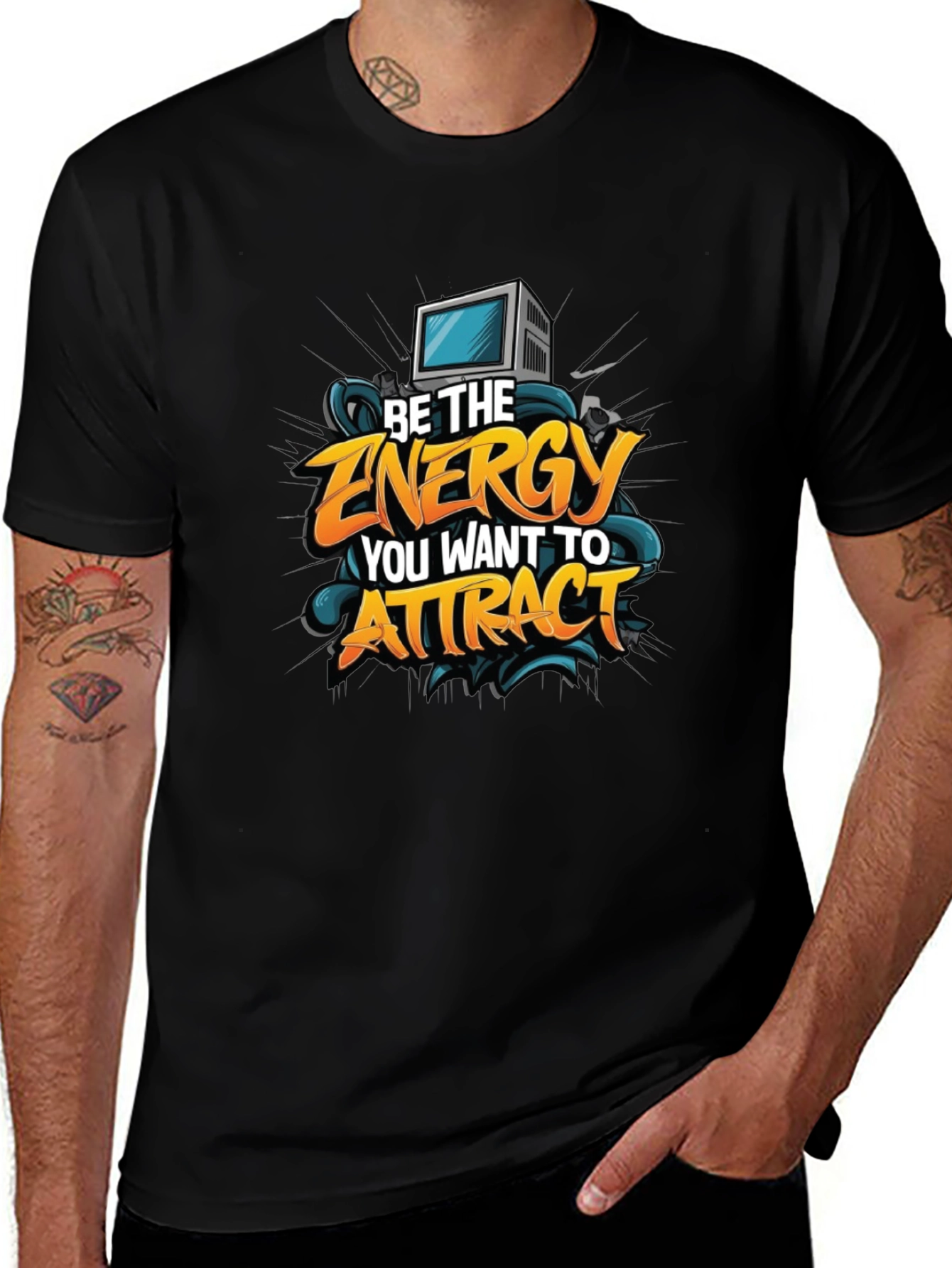 Motivational Graphic Tee - Be The Energy
