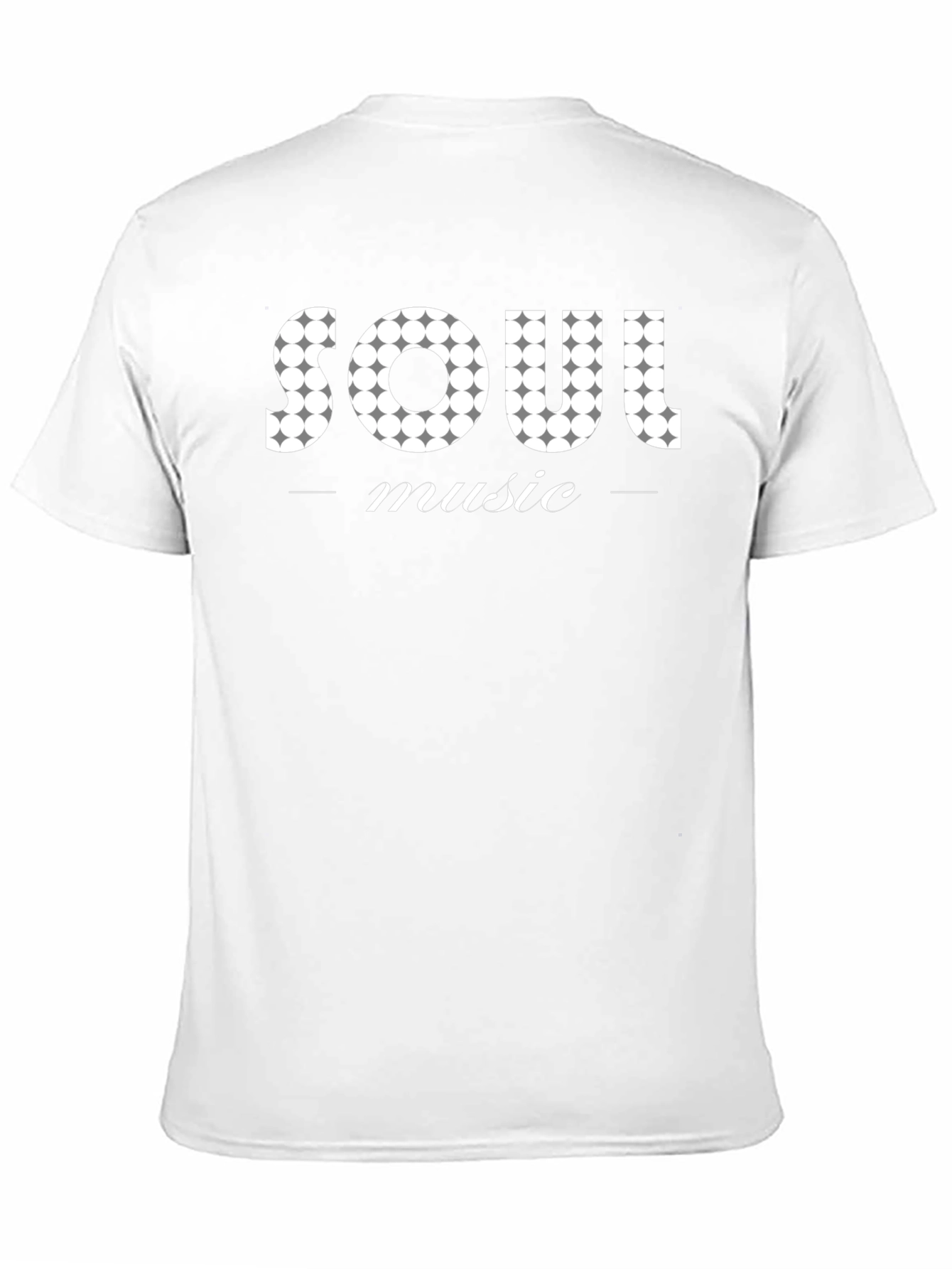 Soul Music Graphic Print Black T-Shirt