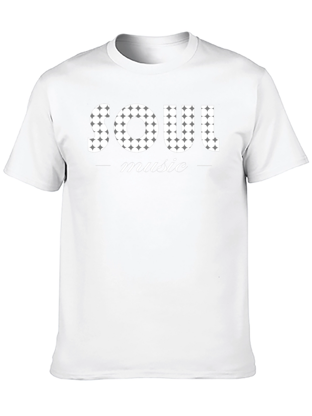 Soul Music Graphic Print Black T-Shirt