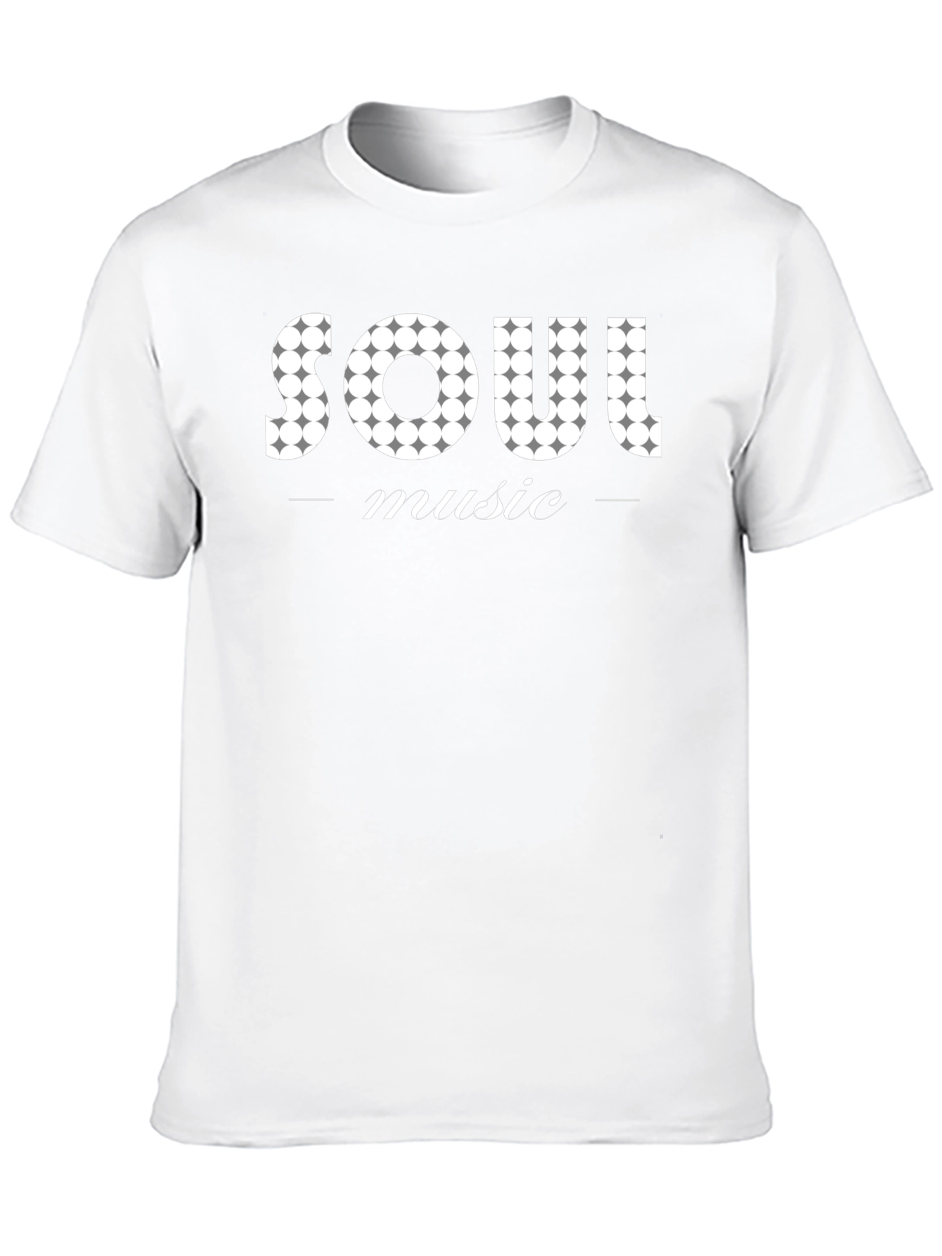 Soul Music Graphic Print Black T-Shirt