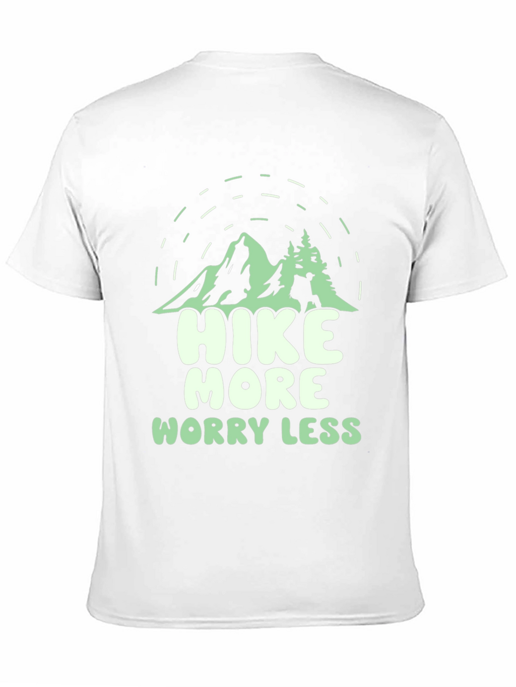Hike More Worry Less Black Graphic Tee