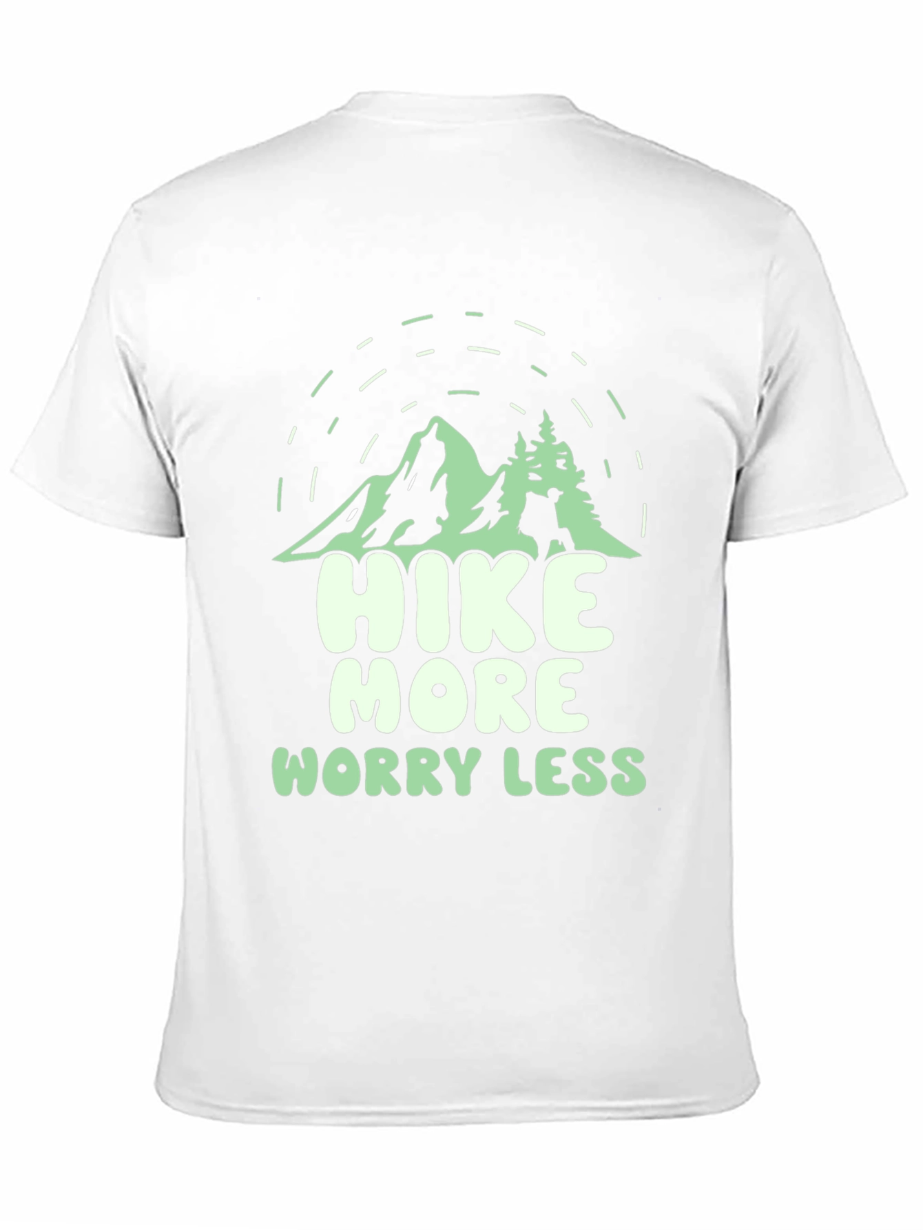 Hike More Worry Less Black Graphic Tee
