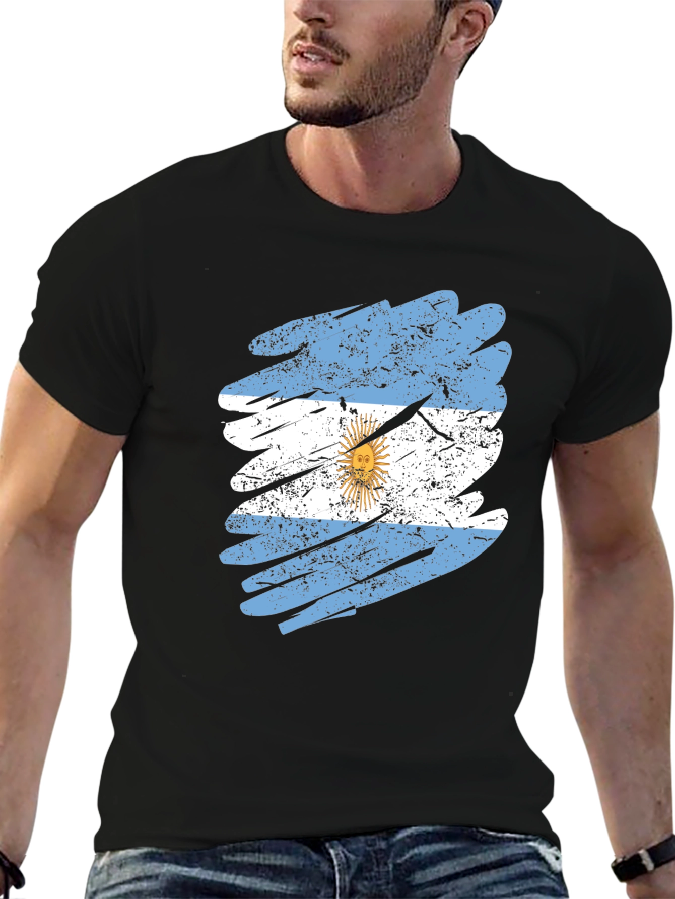 Argentina Flag Graphic T-Shirt