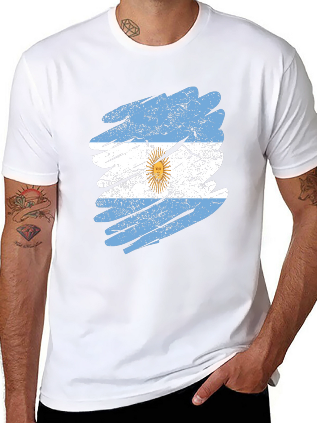 Argentina Flag Graphic T-Shirt