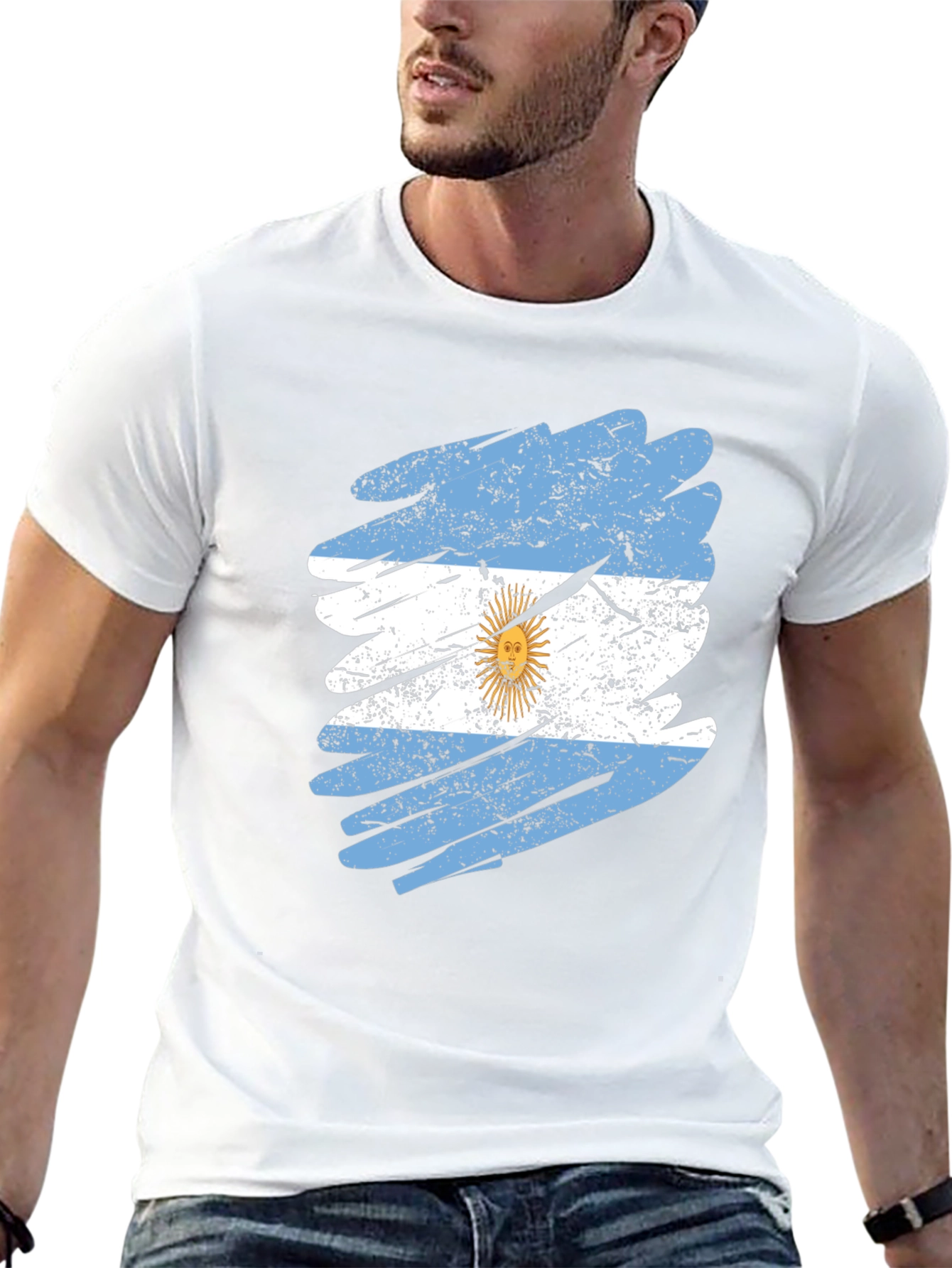 Argentina Flag Graphic T-Shirt