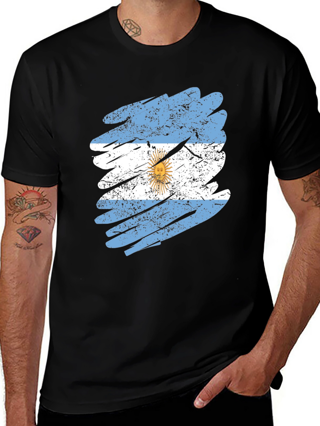 Argentina Flag Graphic T-Shirt