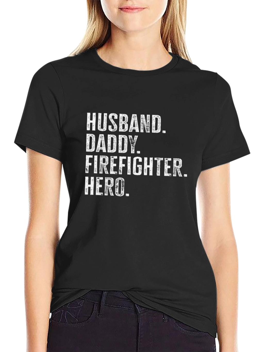 Husband Daddy Firefighter Hero T-Shirt