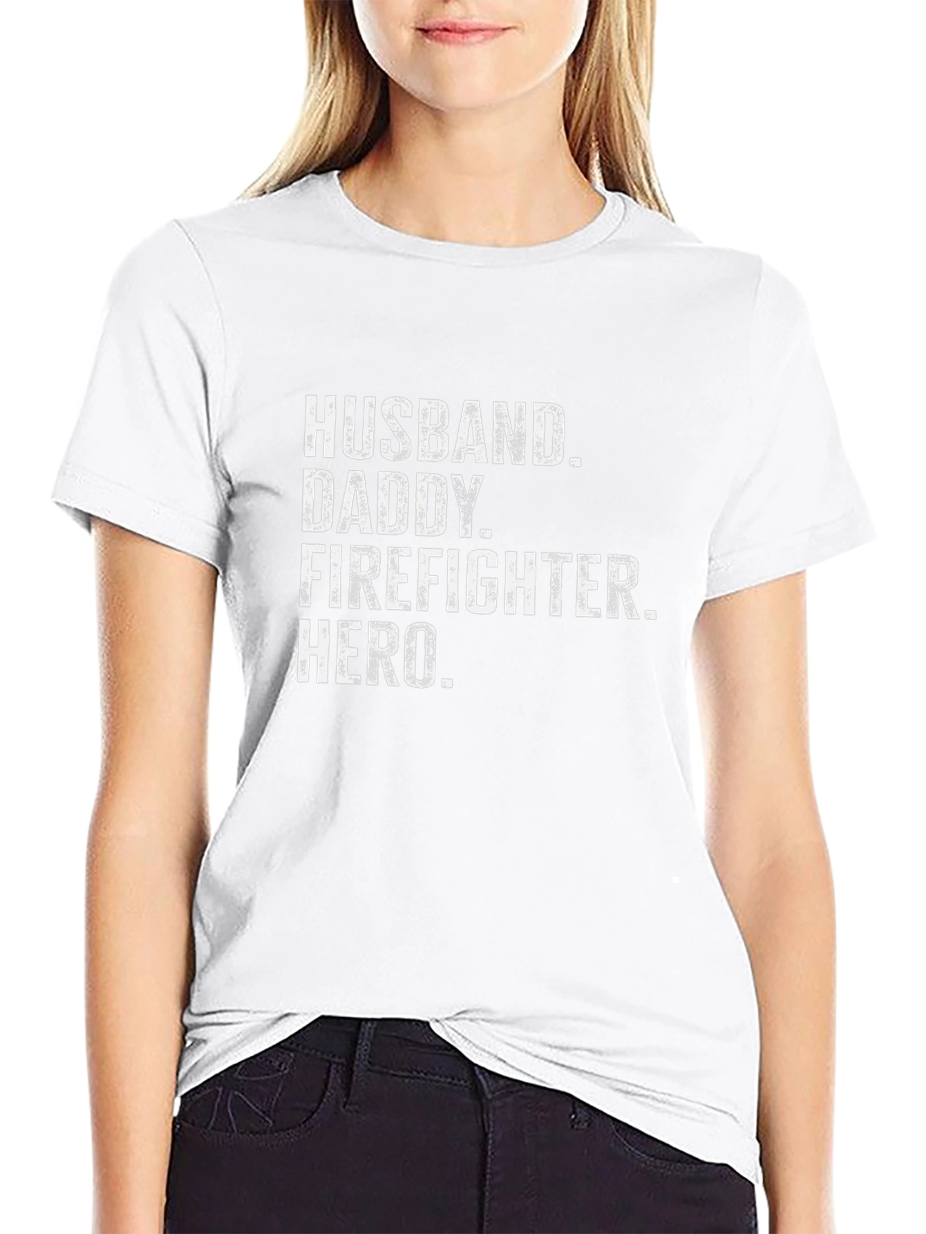 Husband Daddy Firefighter Hero T-Shirt
