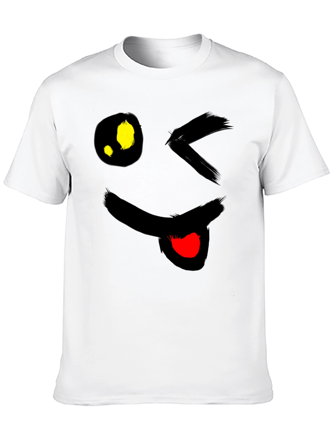 Winking Emoji Black T-Shirt