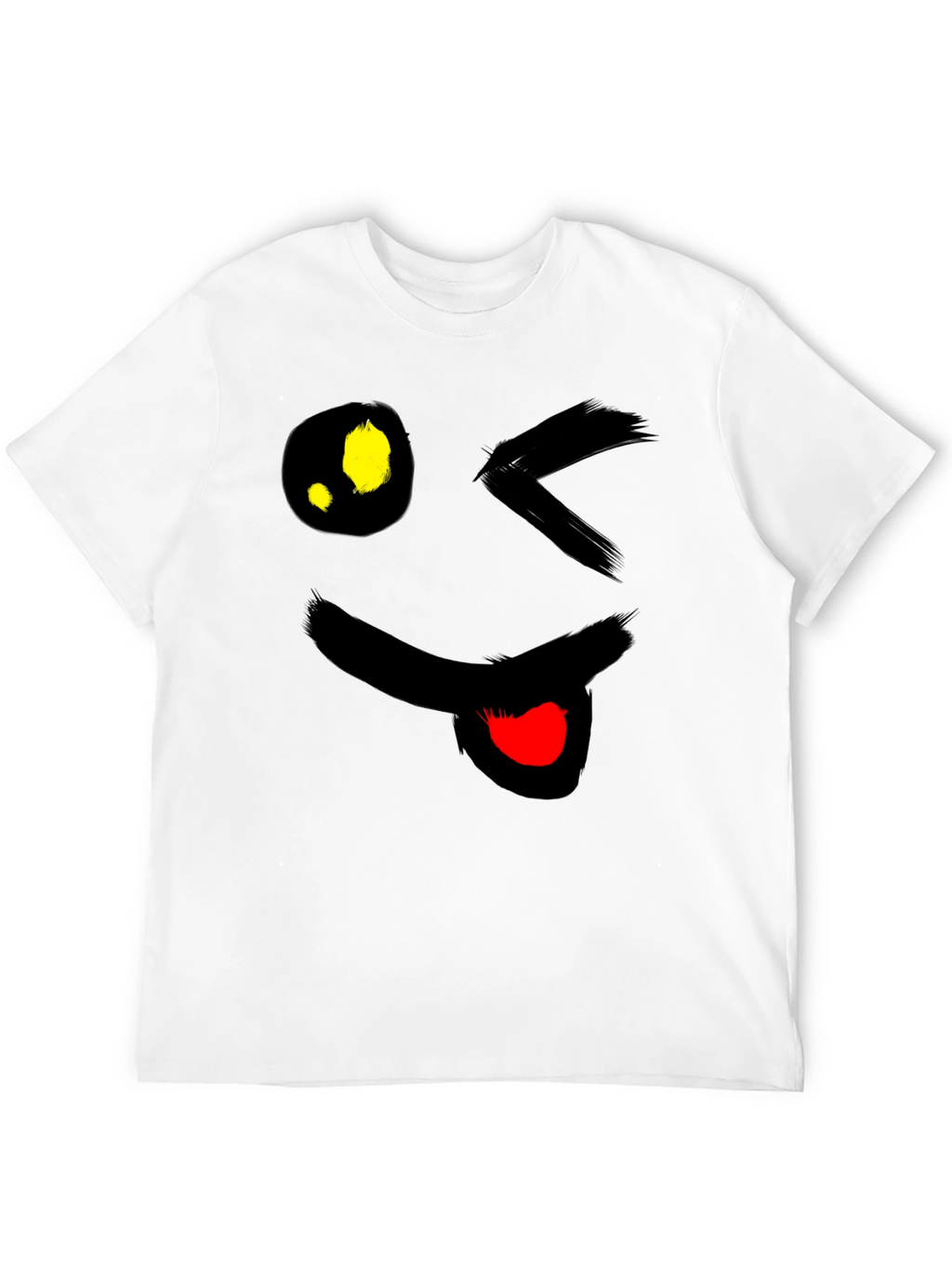 Winking Emoji Black T-Shirt