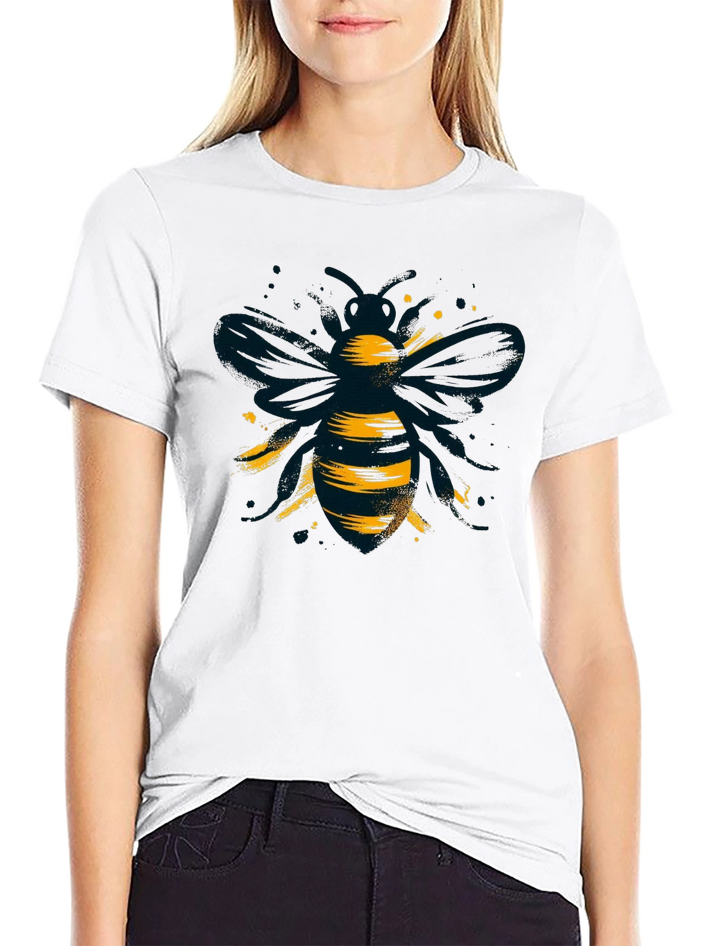Cool Bee Graphic Black T-Shirt