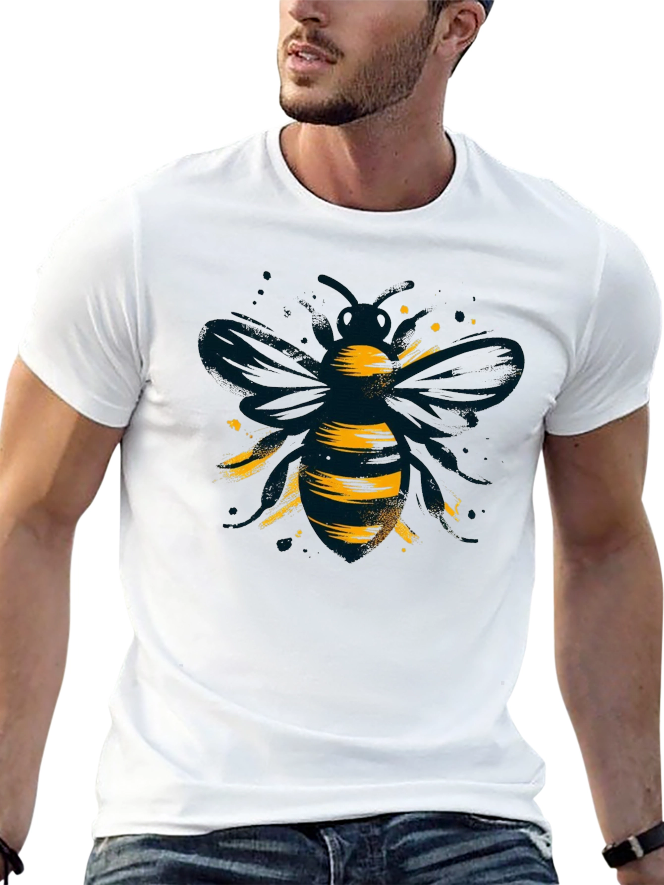 Cool Bee Graphic Black T-Shirt