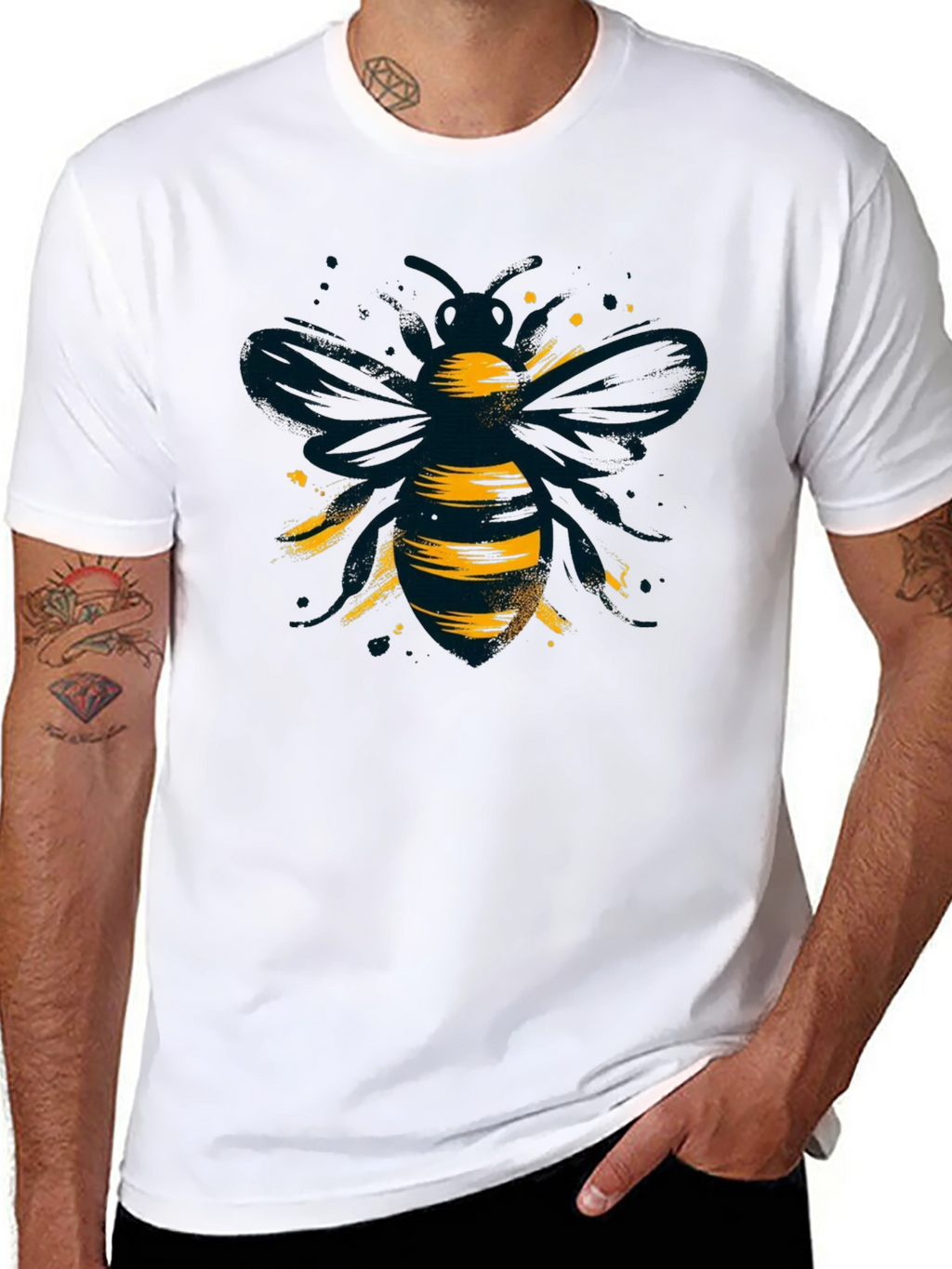 Cool Bee Graphic Black T-Shirt