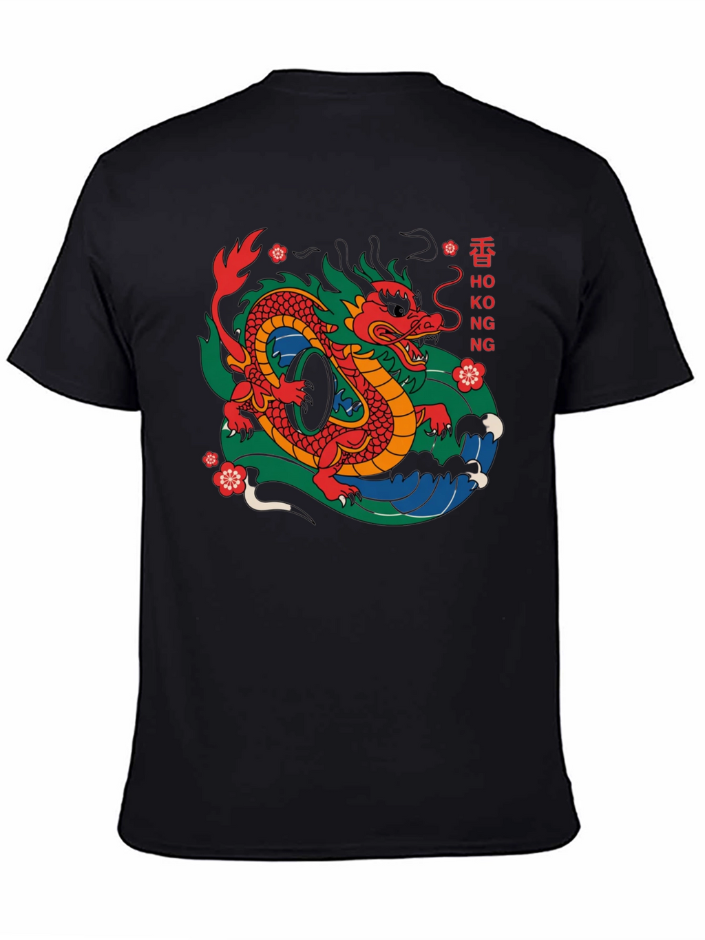 Hong Kong Dragon Graphic Tee - Urban Style