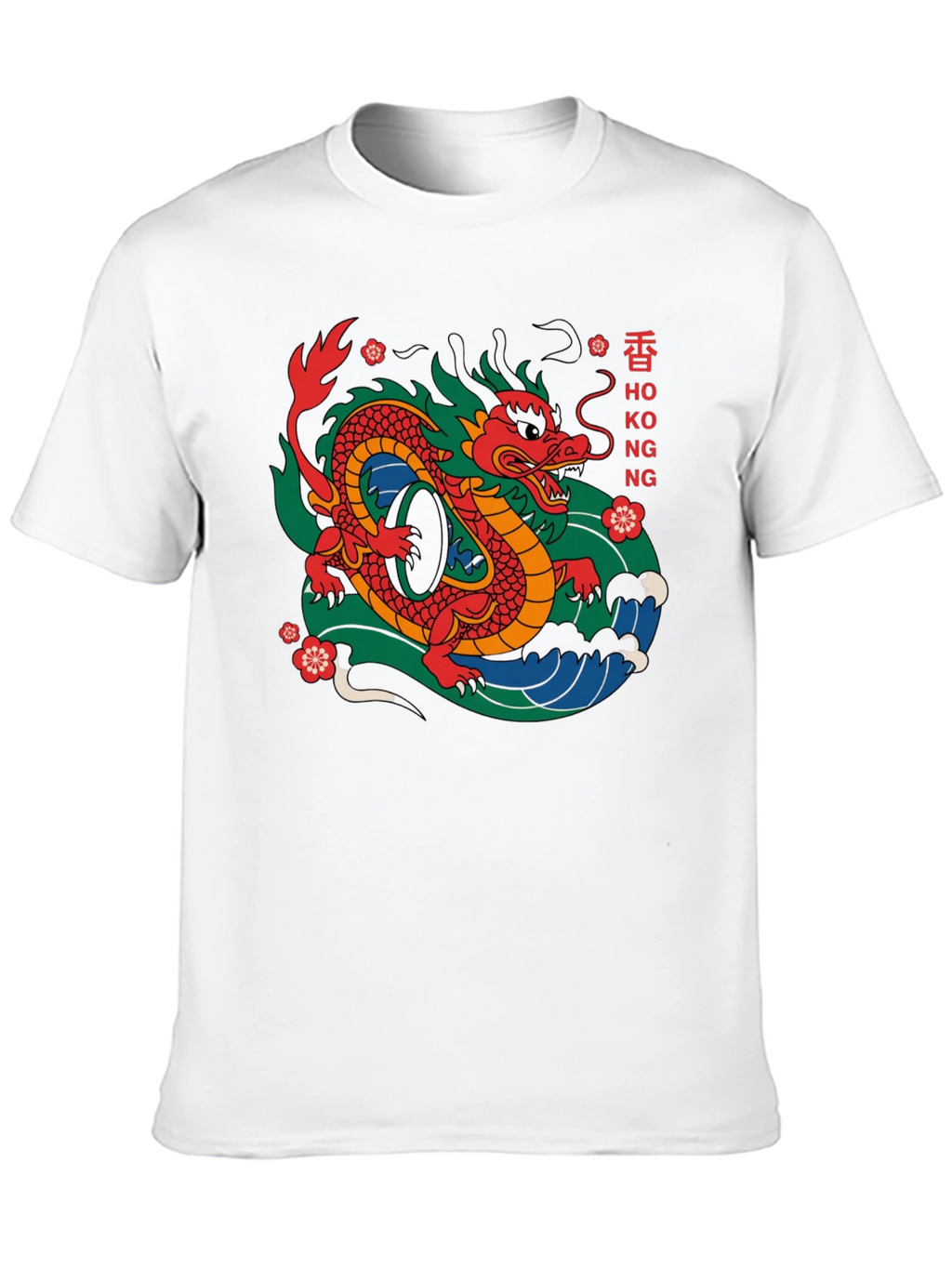 Hong Kong Dragon Graphic Tee - Urban Style