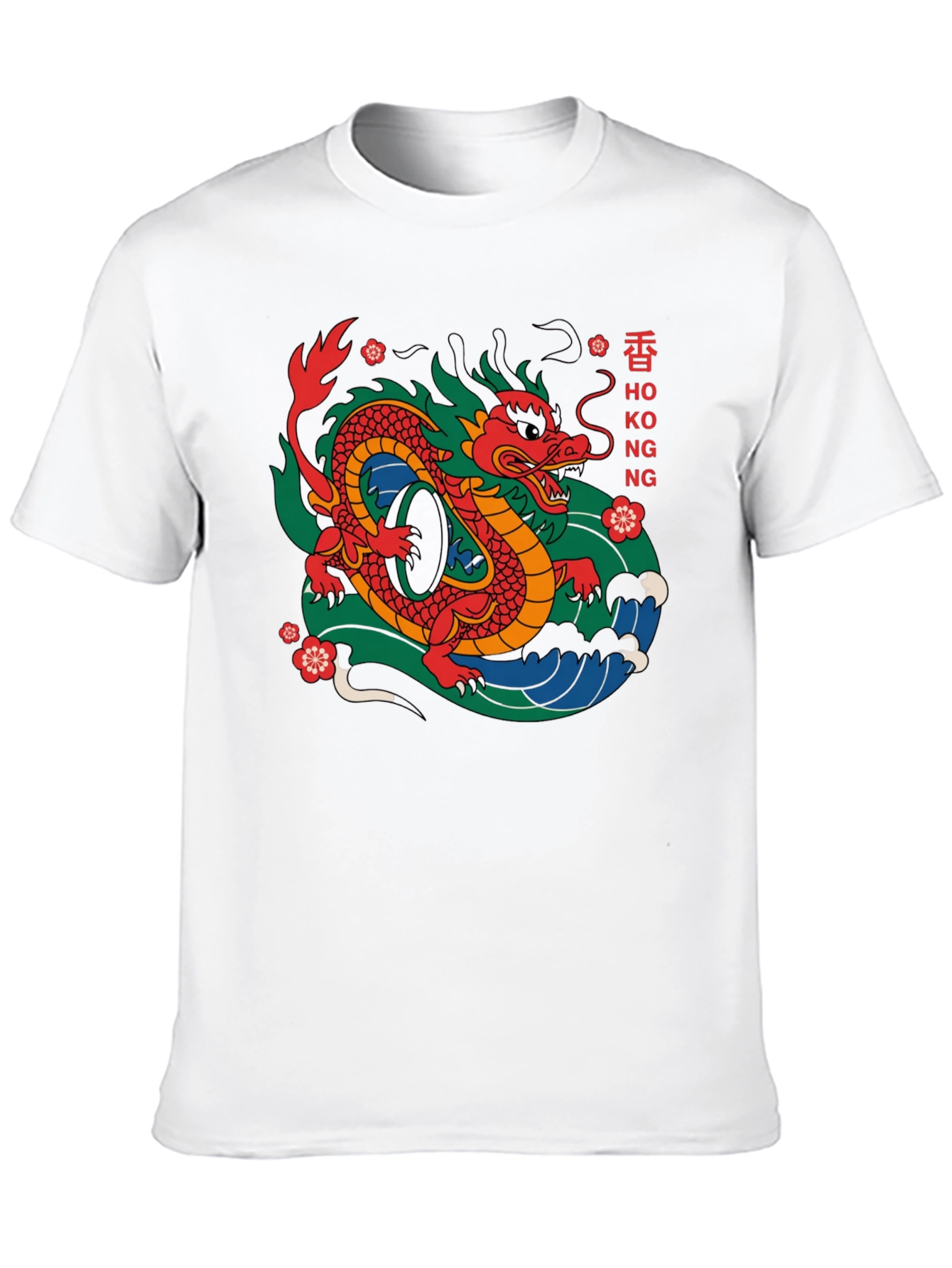 Hong Kong Dragon Graphic Tee - Urban Style